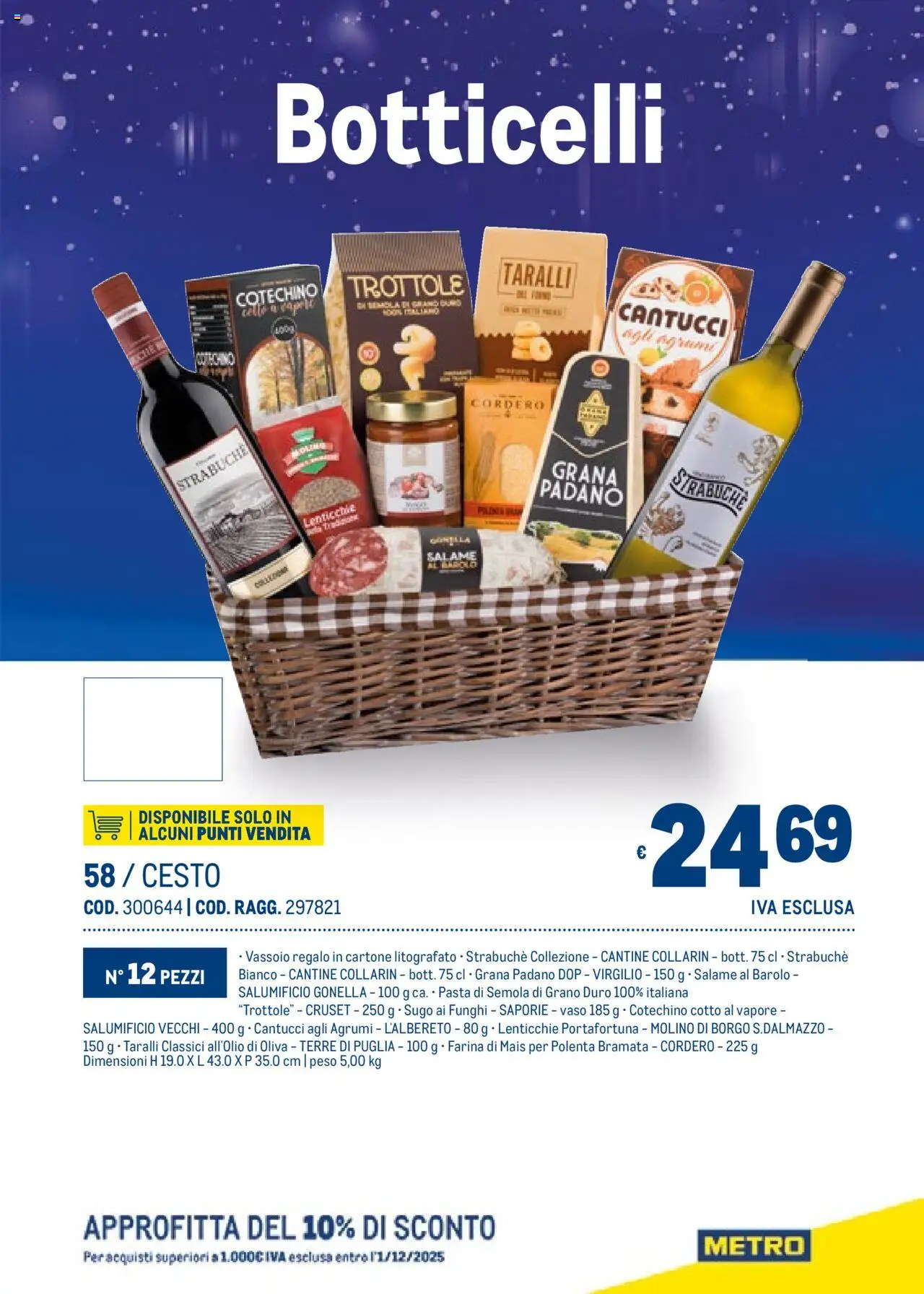 Volantino Metro del 06.11.2025 | Pagina: 61 | Prodotti: Lenticchie, Funghi, Taralli, Sugo