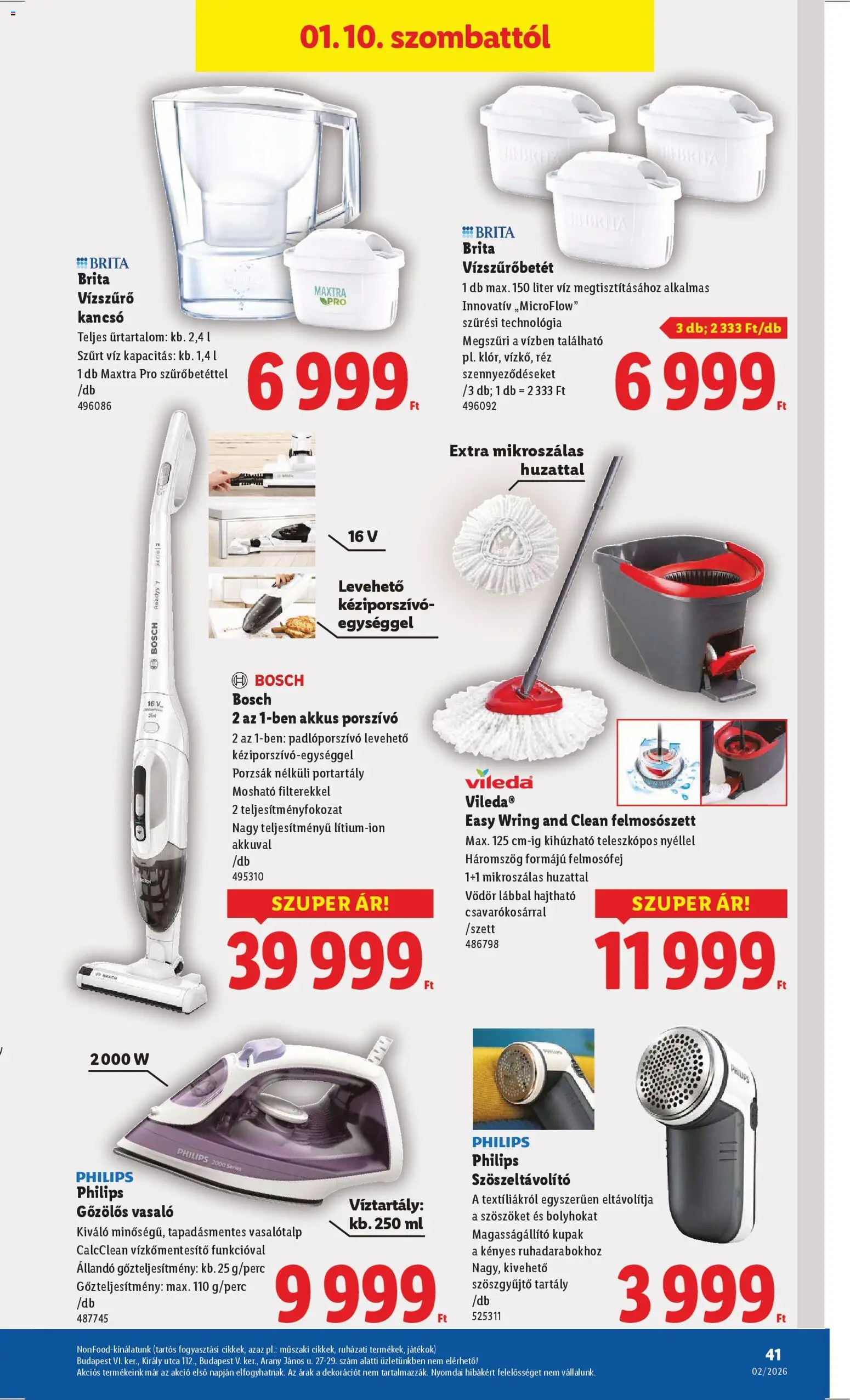 Lidl akciós ujság - amely érvényes a következő dátumtól: 08.01.2026 | Oldal: 41