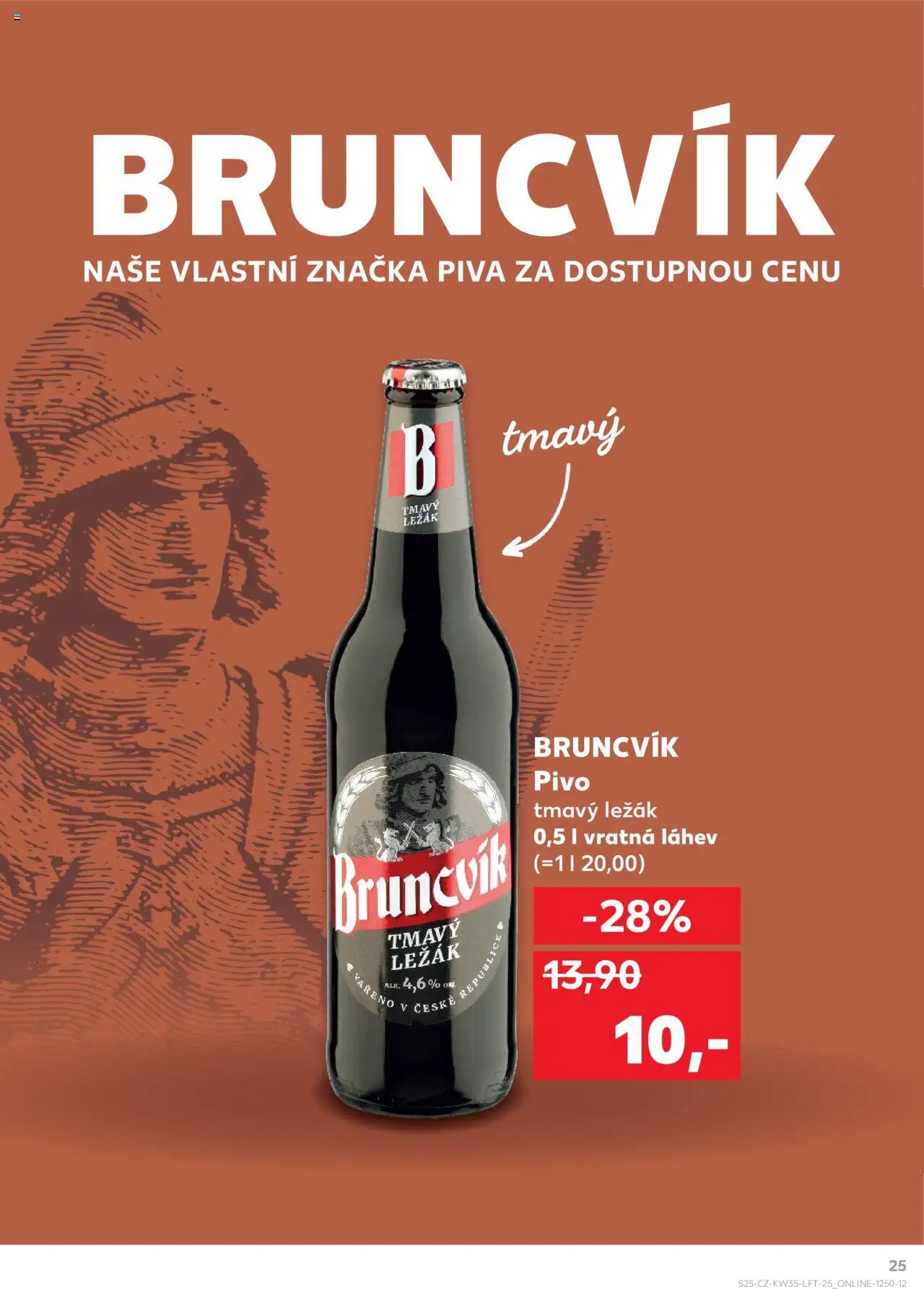 Kaufland leták - Plzeň od 27.08.2025 | Strana: 25 | Produkty: Pivo, Láhev