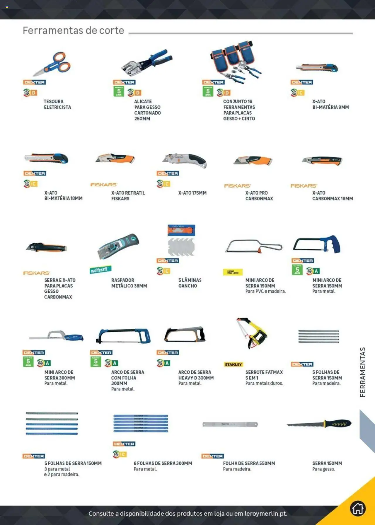 Leroy Merlin Catálogo │ válido de 18.11.2024 | Página: 367 | Produtos: Cinto, Alicate, Ferramentas, Gancho