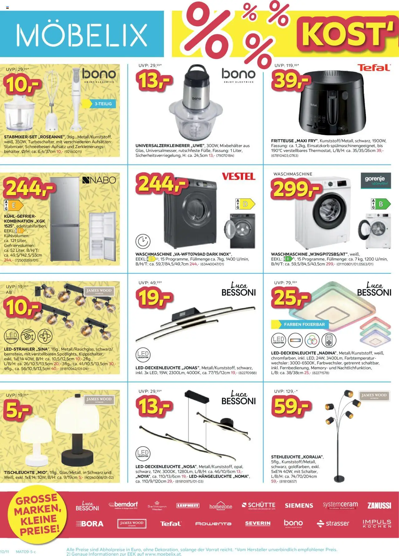 Möbelix Angebote gültig ab 09.09.2025 | Seite: 10 | Produkte: Waschmaschine