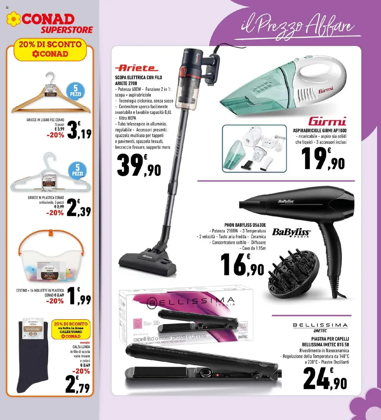 Volantino Conad del 08.10.2025 | Pagina: 29 | Prodotti: Tubo, Scopa, Cavo, Piastra per capelli