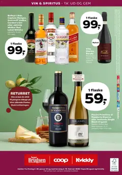 Kvickly - Tilbudsavis gyldig fra 30.01.2026 | Side: 62 | Produkter: Nuggets de frango, Vin, Gin, Vodka