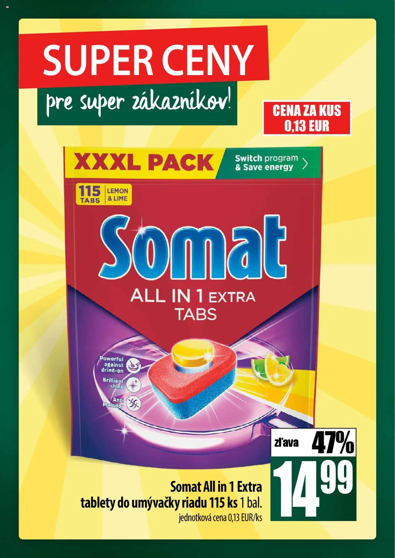 Nové COOP Jednota akcie – leták je platný od 02.10.2025 | Strana: 56 | Produkty: Tablety do umývačky riadu