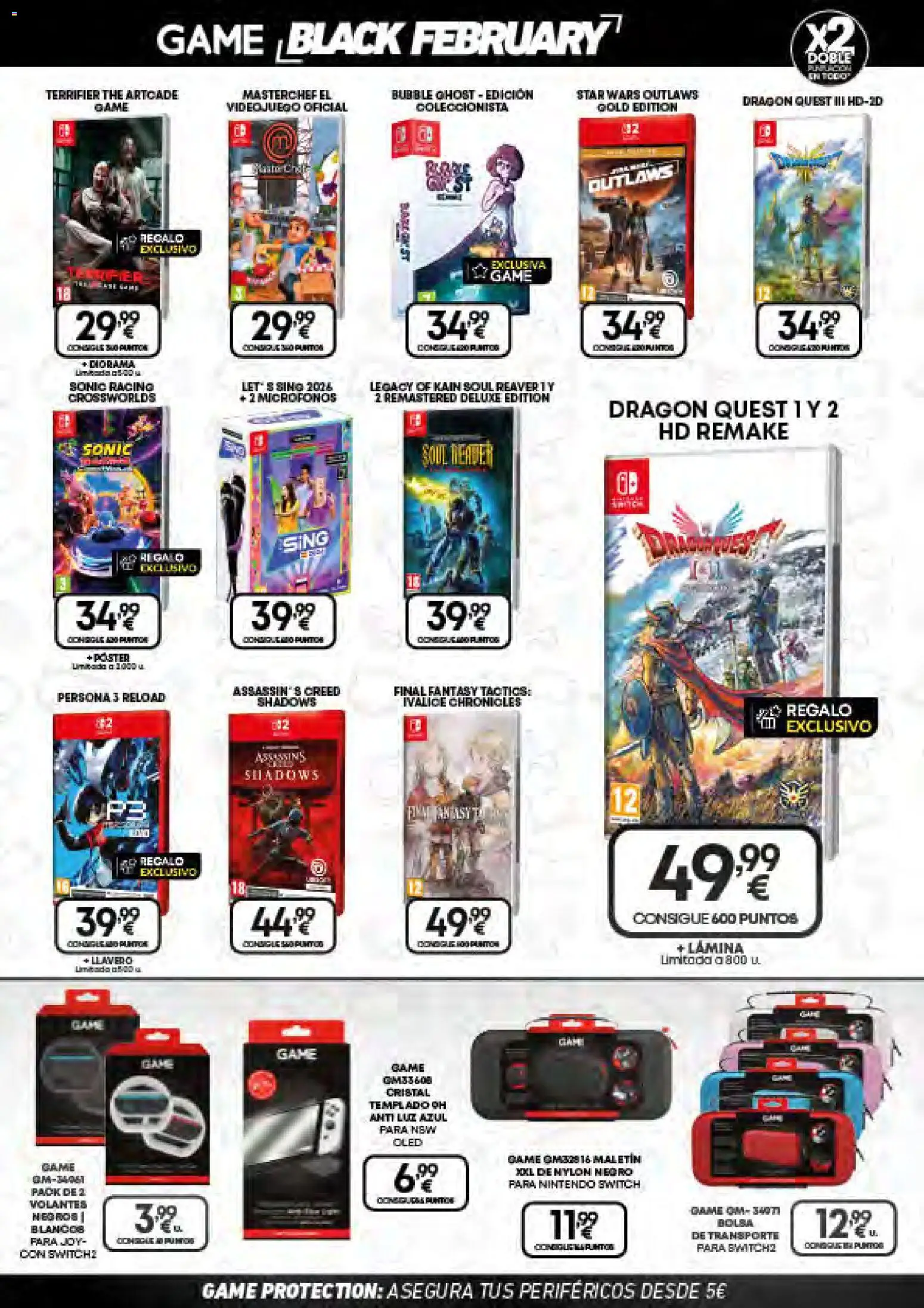 Game folleto │ válido desde el 25.02.2026 | Página: 9 | Productos: Nintendo, Bolsa