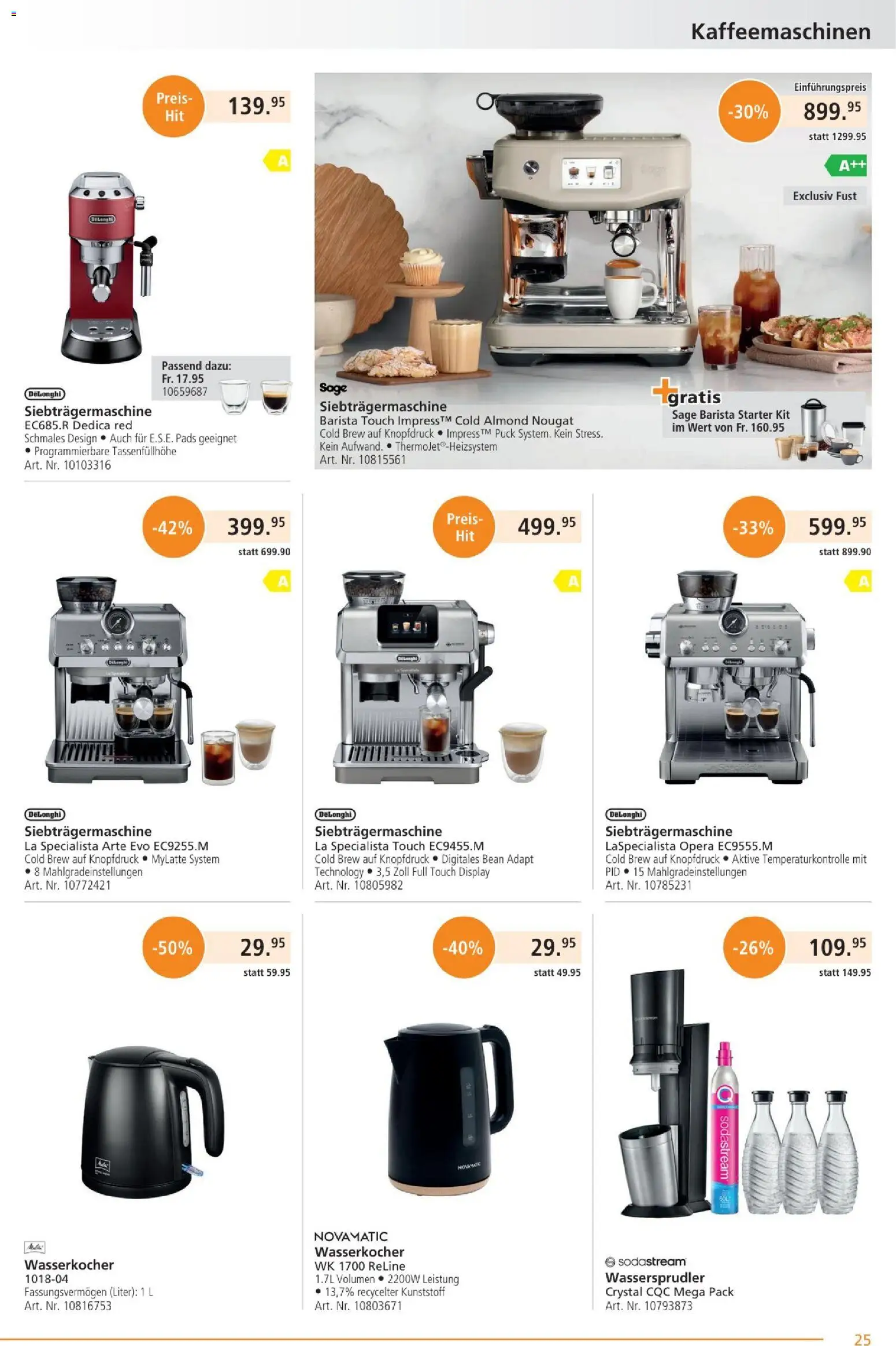 Fust Aktionen – gültig ab 26.01.2026 | Seite: 25 | Produkte: Wasserkocher