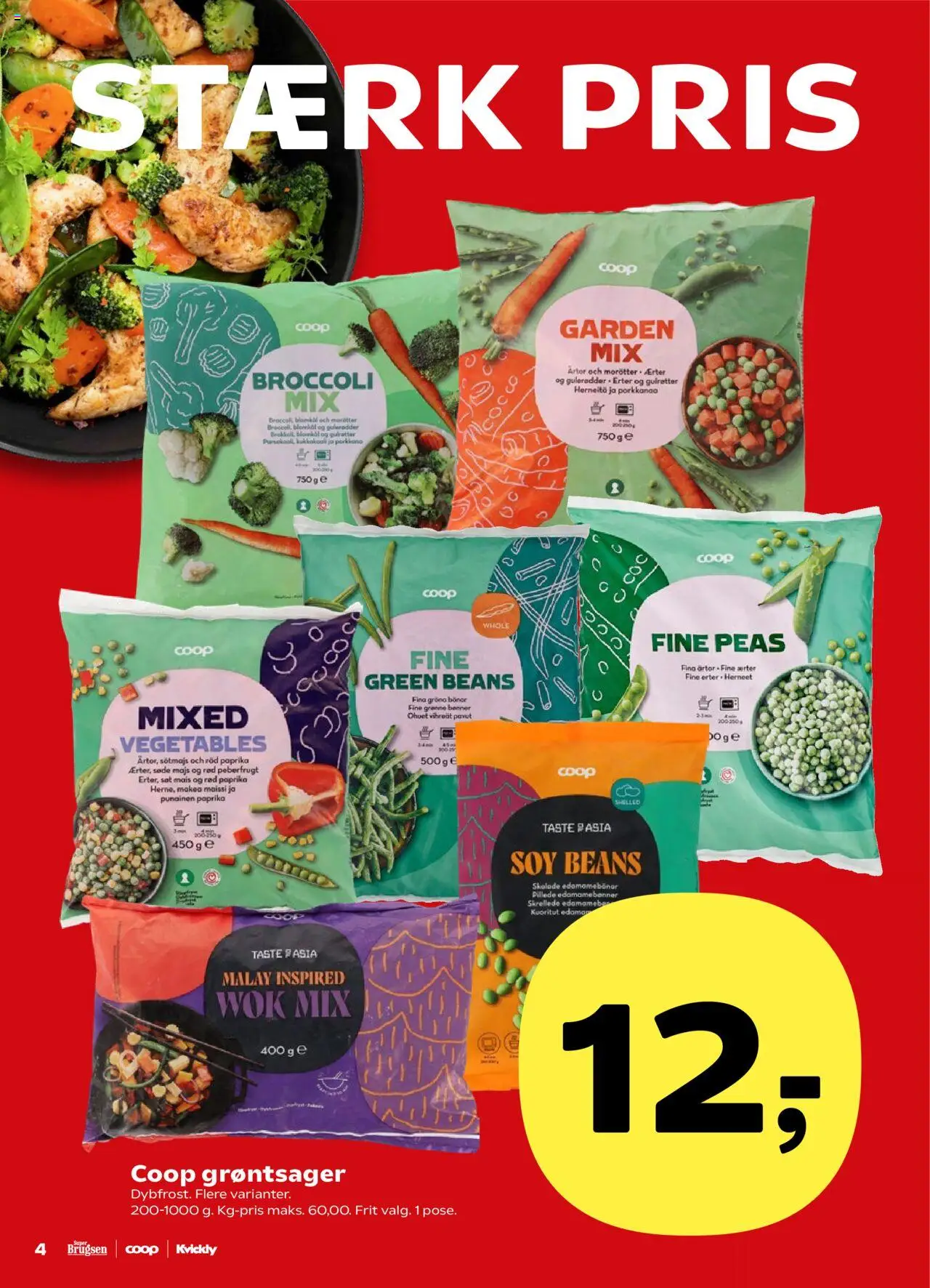 Kvickly Tilbudsavis gyldig fra 06.06.2025 | Side: 4 | Produkter: Gulerødder, Majs, Blomkål, Peberfrugt