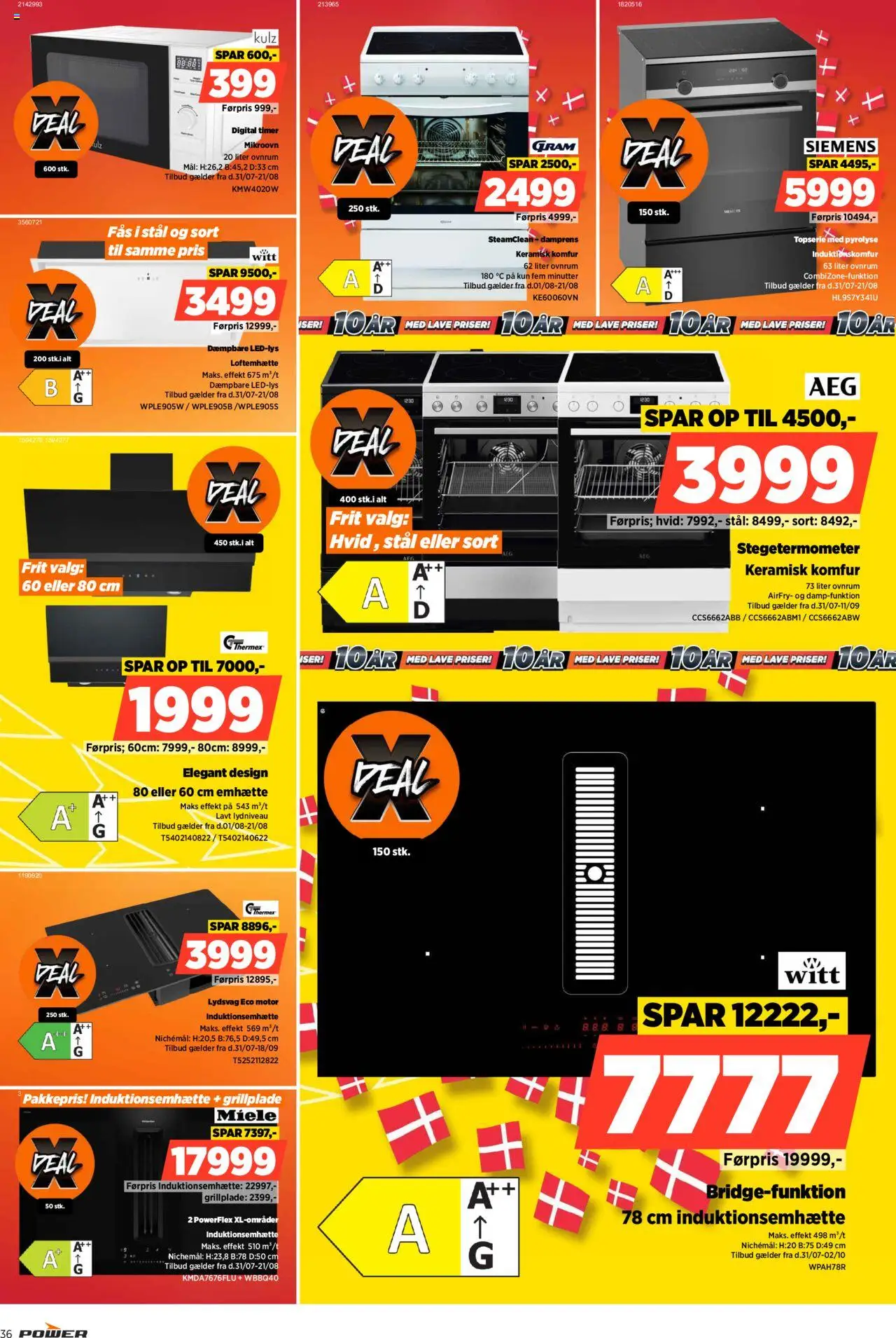 Power Tilbudsavis gyldig fra 31.07.2025 | Side: 36 | Produkter: Komfur