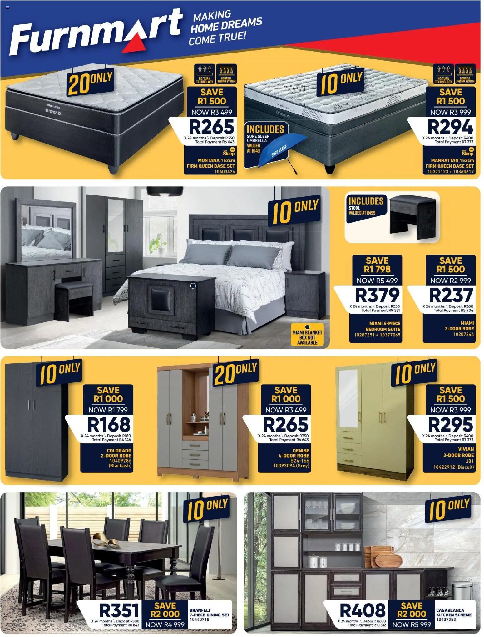 New Furnmart catalogue – valid from 24.04.2026 | Page: 2 | Products: Umbrella, Stool, Box