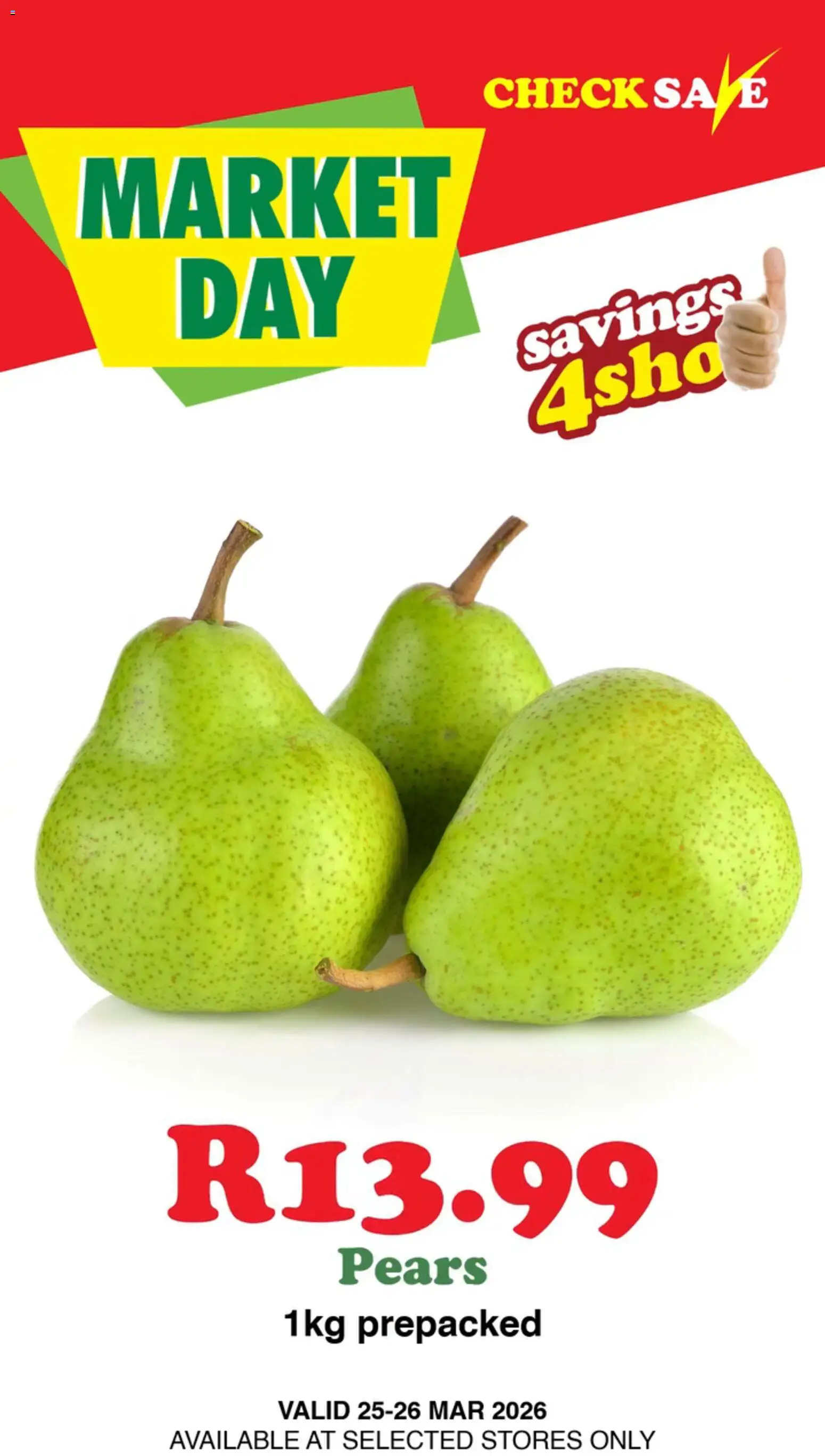 New Check Save catalogue – valid from 25.03.2026 | Page: 10 | Products: Pears