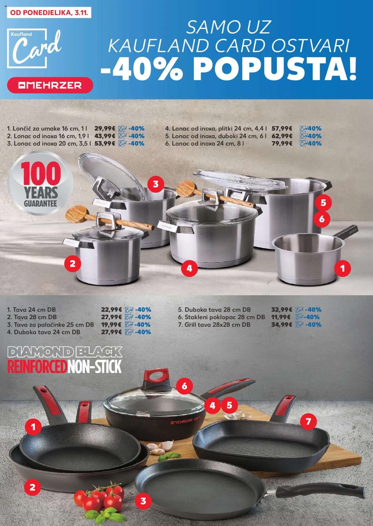 Kaufland katalog | vrijedi od 05.11.2025 | Stranica: 20 | Proizvodi: Grill tava, Pan, Tava, Lonac