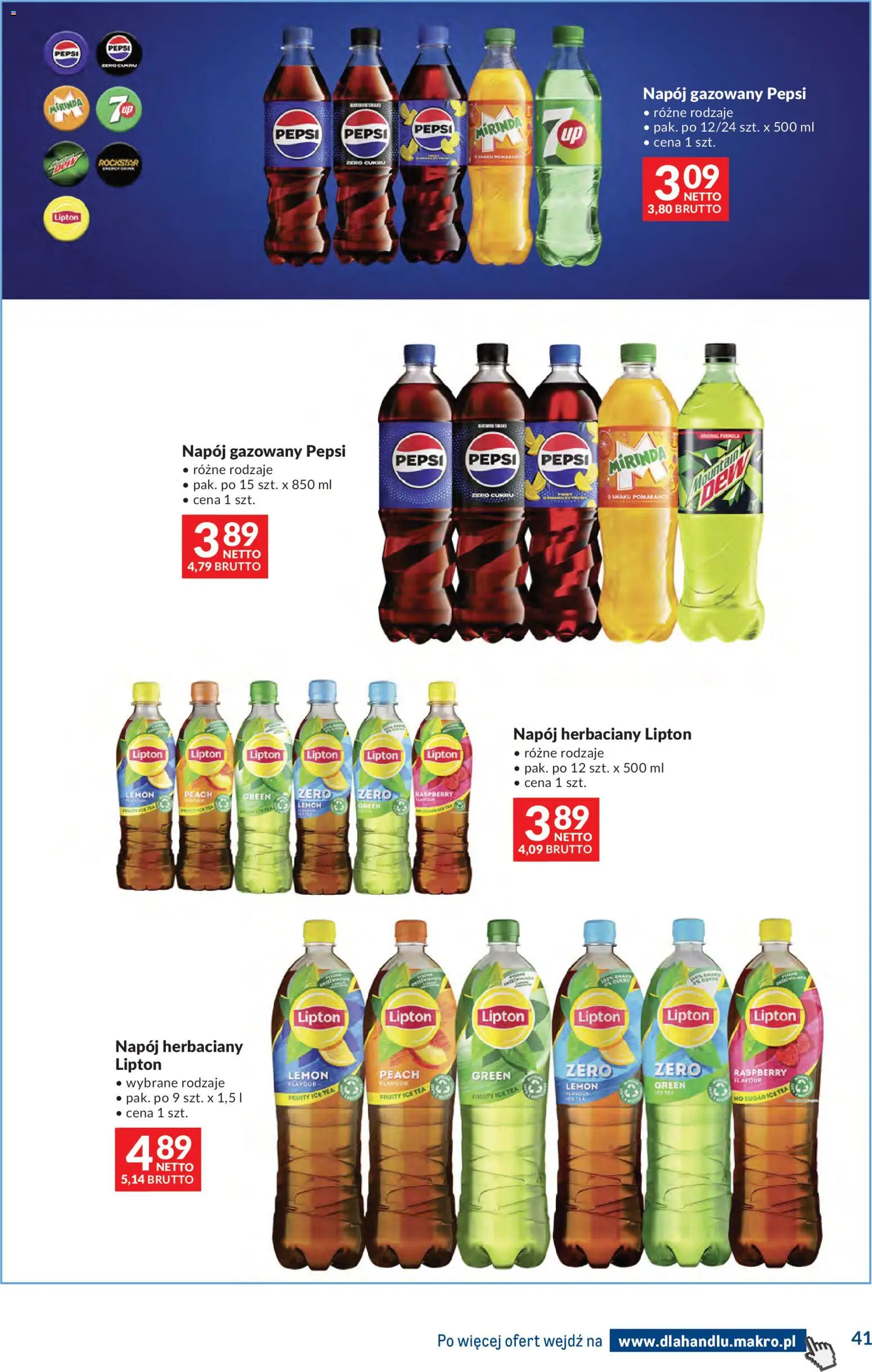 Makro Gazetka - Dystrybucja do sklepów od 25.11.2025 | Strona: 41 | Produkty: Curry, Ice Tea, Pepsi
