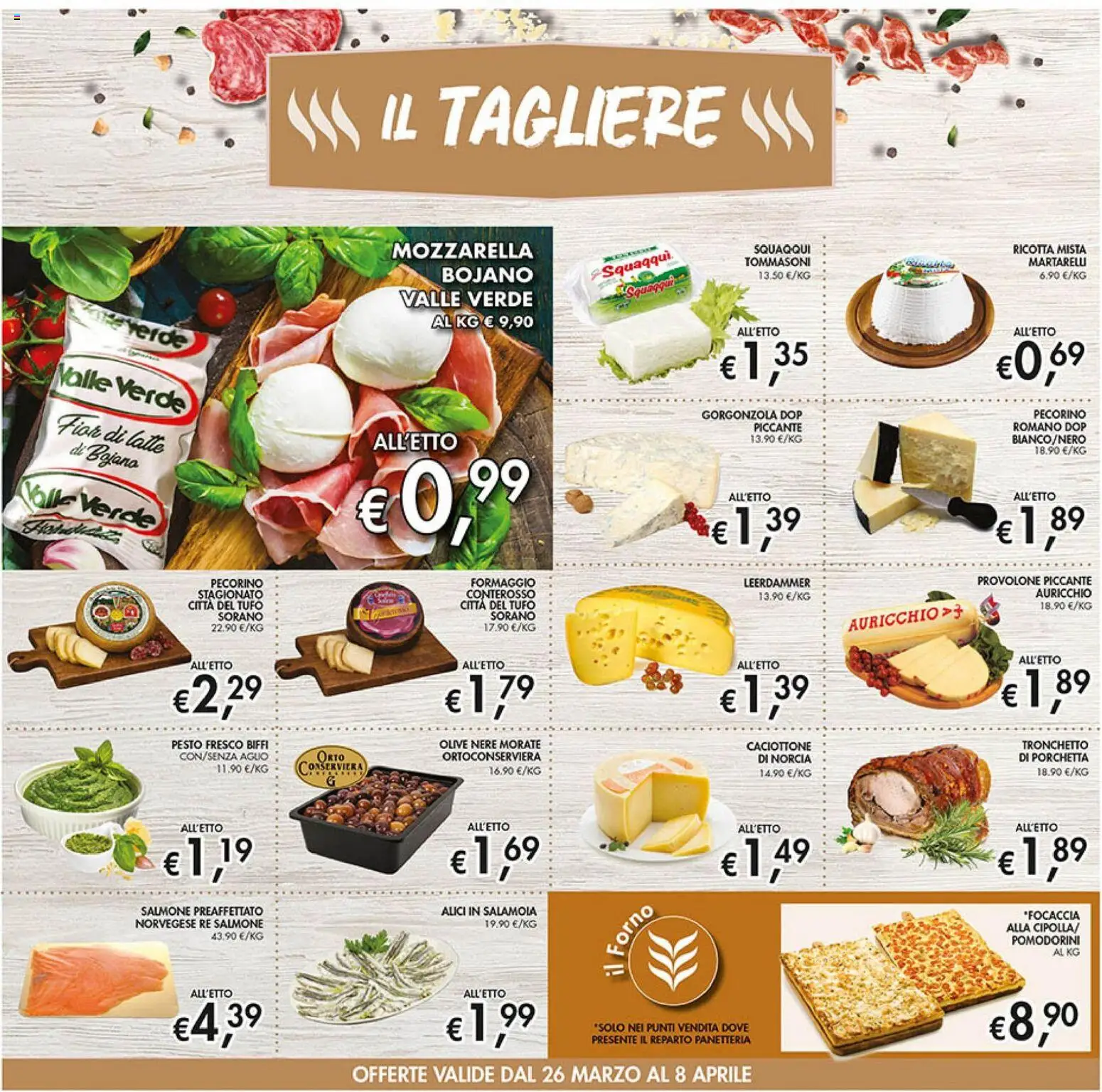 Volantino Coal del 26.03.2026 | Pagina: 6 | Prodotti: Mozzarella, Latte, Ricotta, Alici