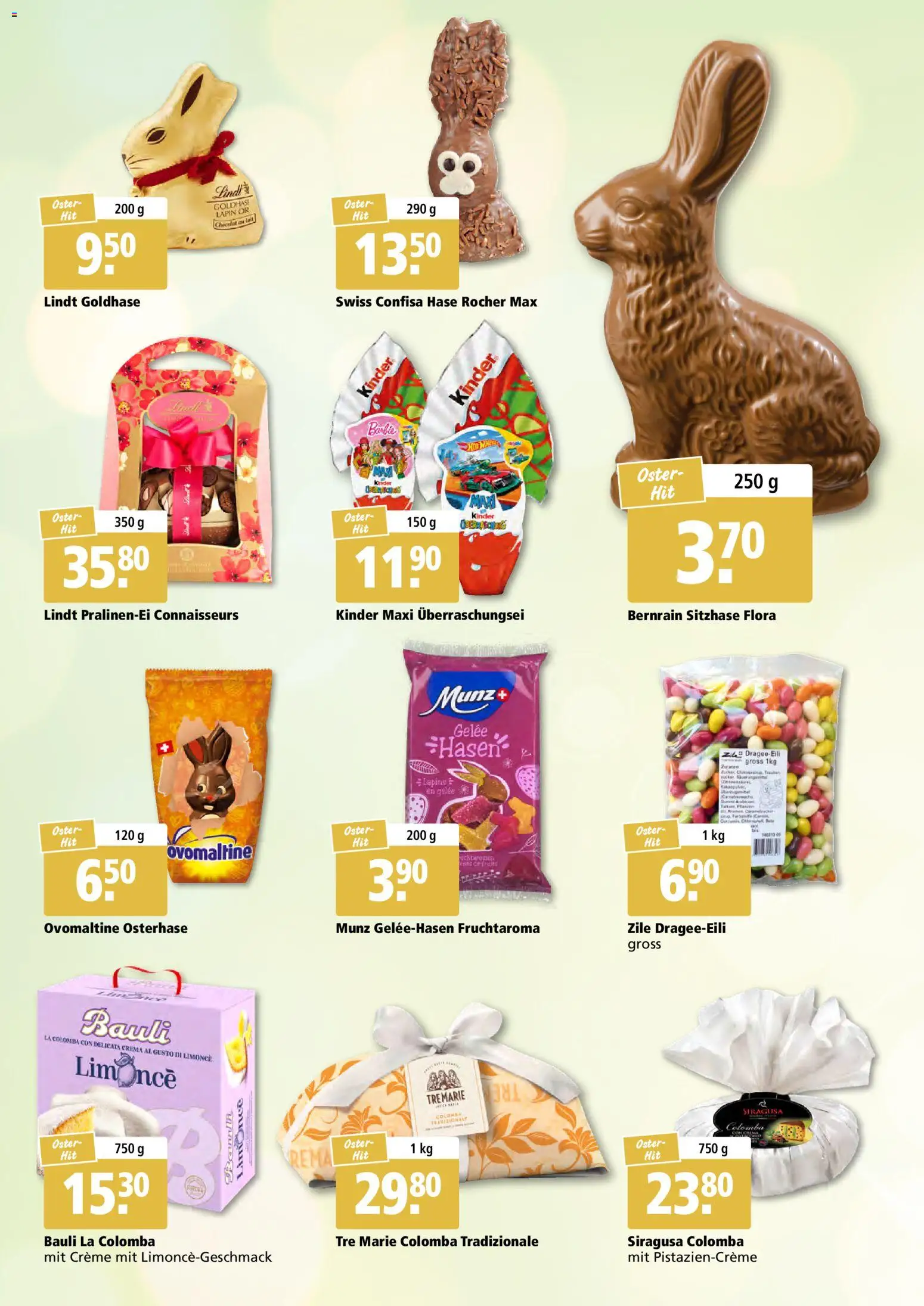 Aligro actionen 2000 Schlieren, Gossau SG, Frauenfeld, Rapperswil-Jona, Sargans, Bern, Brüttisellen, Pratteln, Emmen, Spreitenbach – gültig ab 23.03.2026 | Seite: 9 | Produkte: Creme