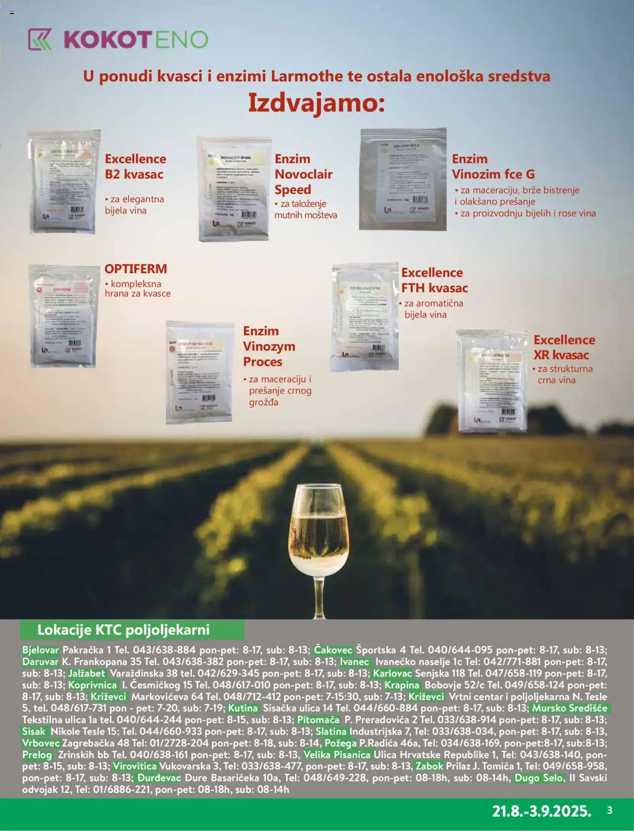 KTC katalog | vrijedi od 21.08.2025 | Stranica: 3 | Proizvodi: Kvasac