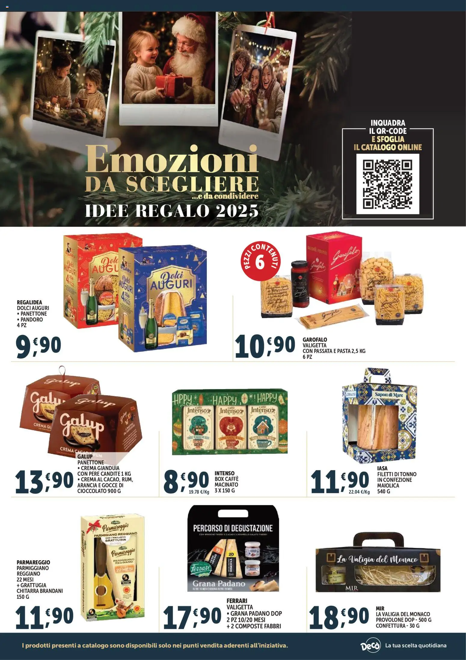 Volantino Decò del 15.12.2025 | Pagina: 6 | Prodotti: Crema, Tonno, Arancia, Parmigiano