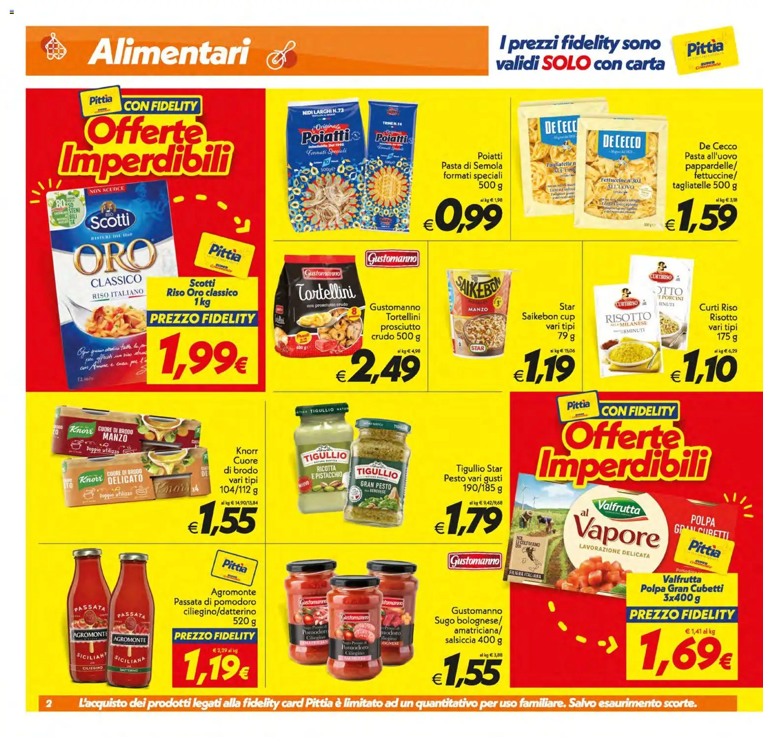 Volantino SuperConveniente del 13.01.2026 | Pagina: 2 | Prodotti: Prosciutto Crudo, Prosciutto, Passata di pomodoro, Sugo