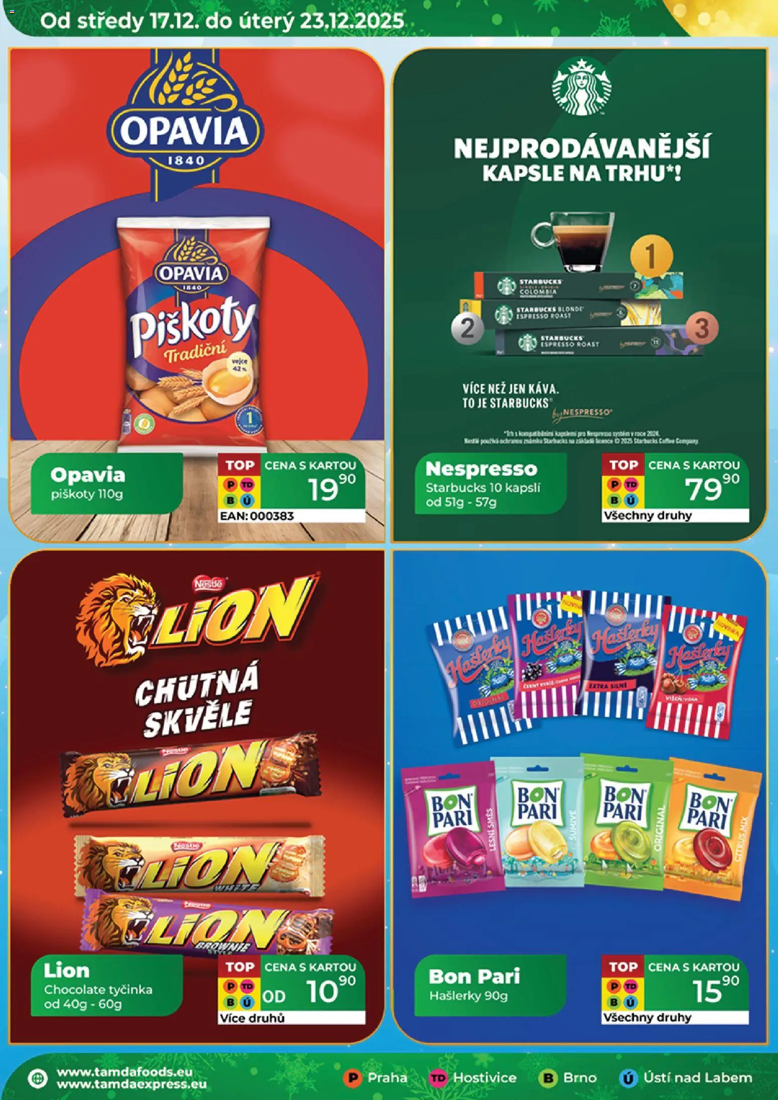 Tamda Foods leták od 17.12.2025 | Strana: 6 | Produkty: Starbucks, Vejce, Kapsle, Piškoty