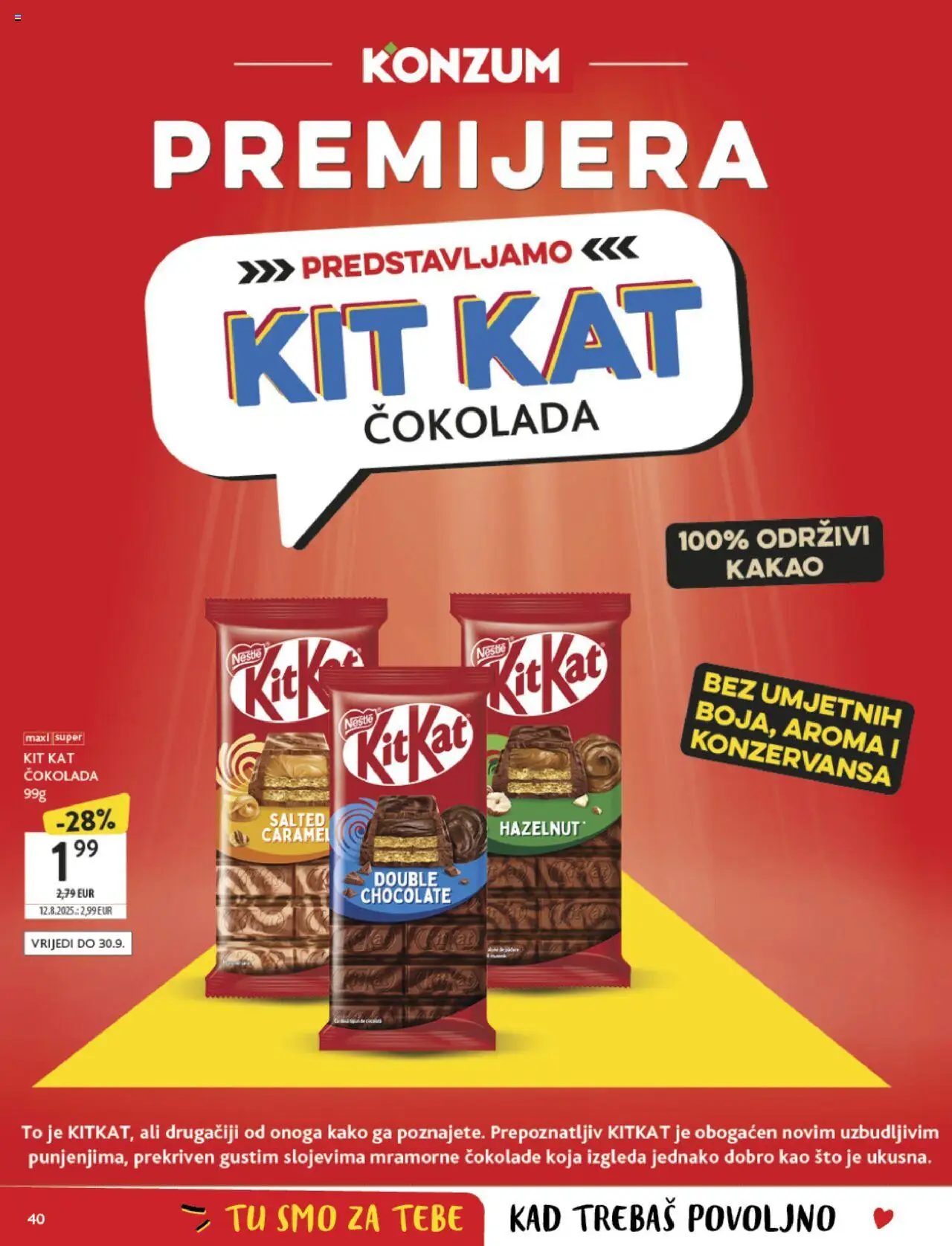 Konzum HR akciós ujság - amely érvényes a következő dátumtól: 24.09.2025 | Oldal: 40