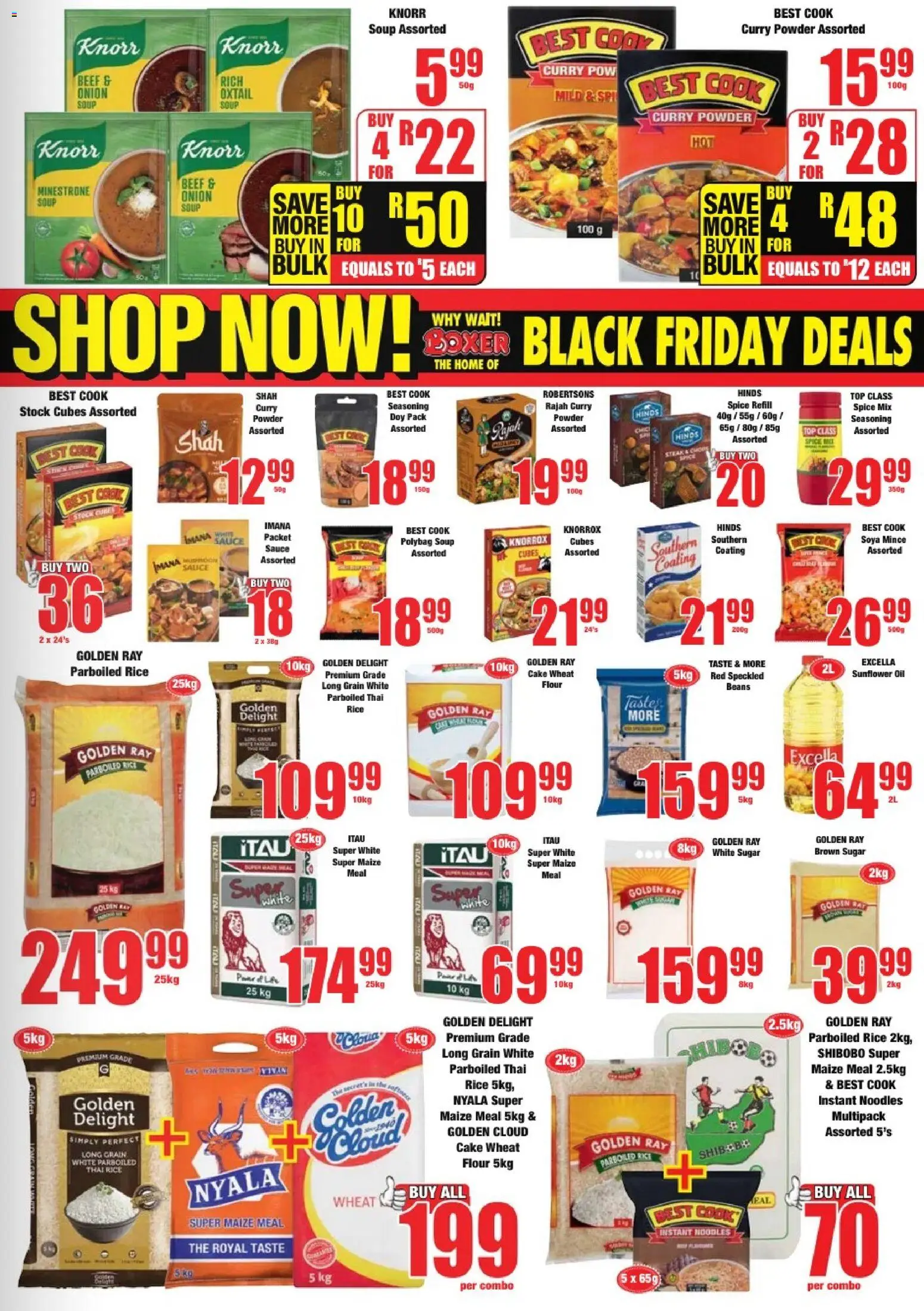 New Boxer catalogue – valid from 10.11.2025 | Page: 7 | Products: Noodles, Seasoning, Soya mince, Sugar