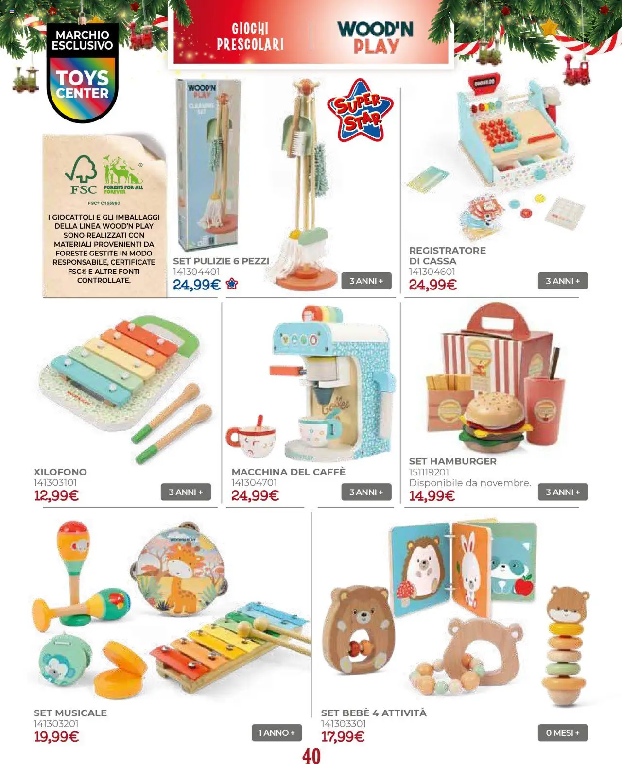 Volantino Toys Center del 17.10.2025 | Pagina: 42 | Prodotti: Caffè, Hamburger