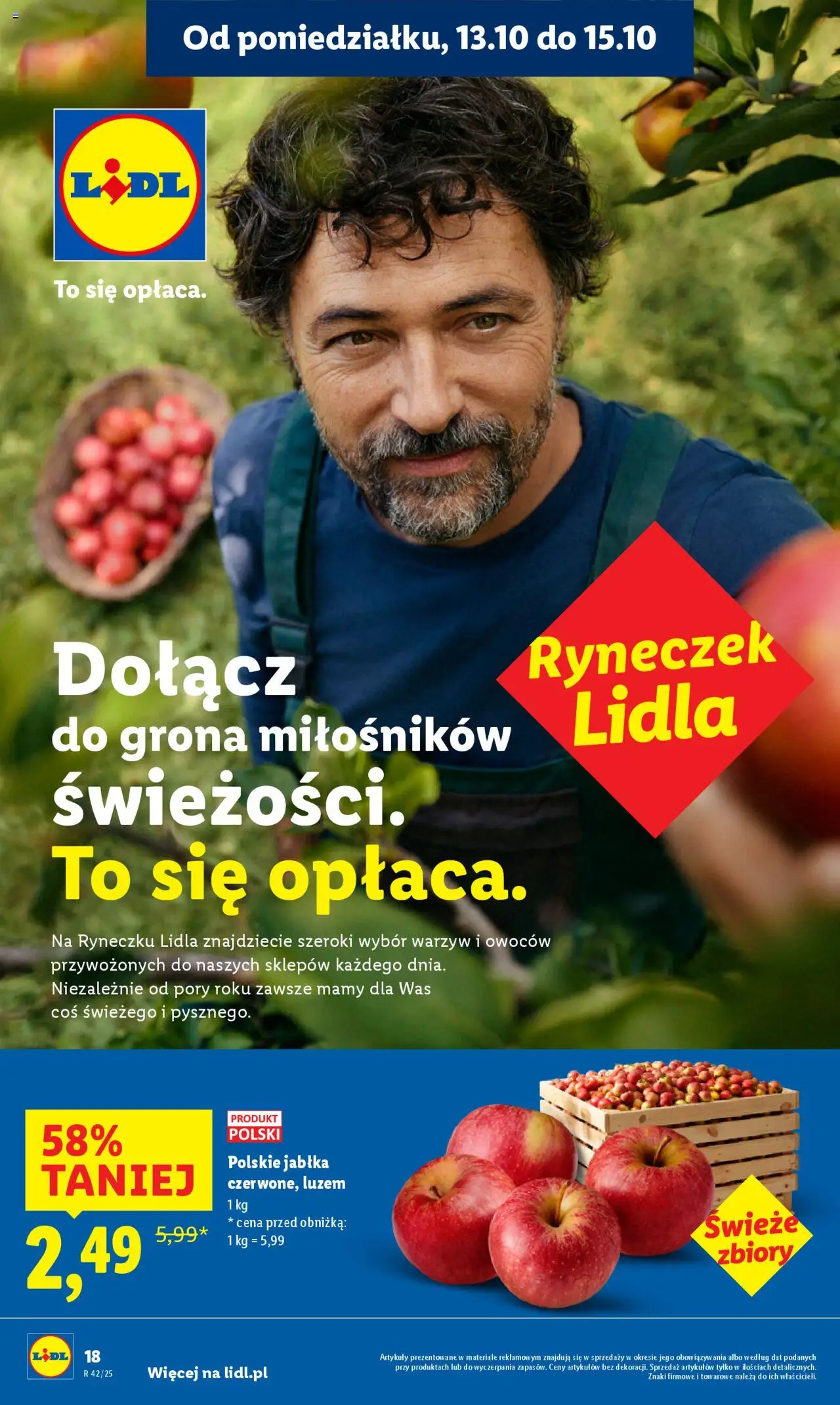 Lidl Gazetka od 13.10.2025 | Strona: 18 | Produkty: Jabłka