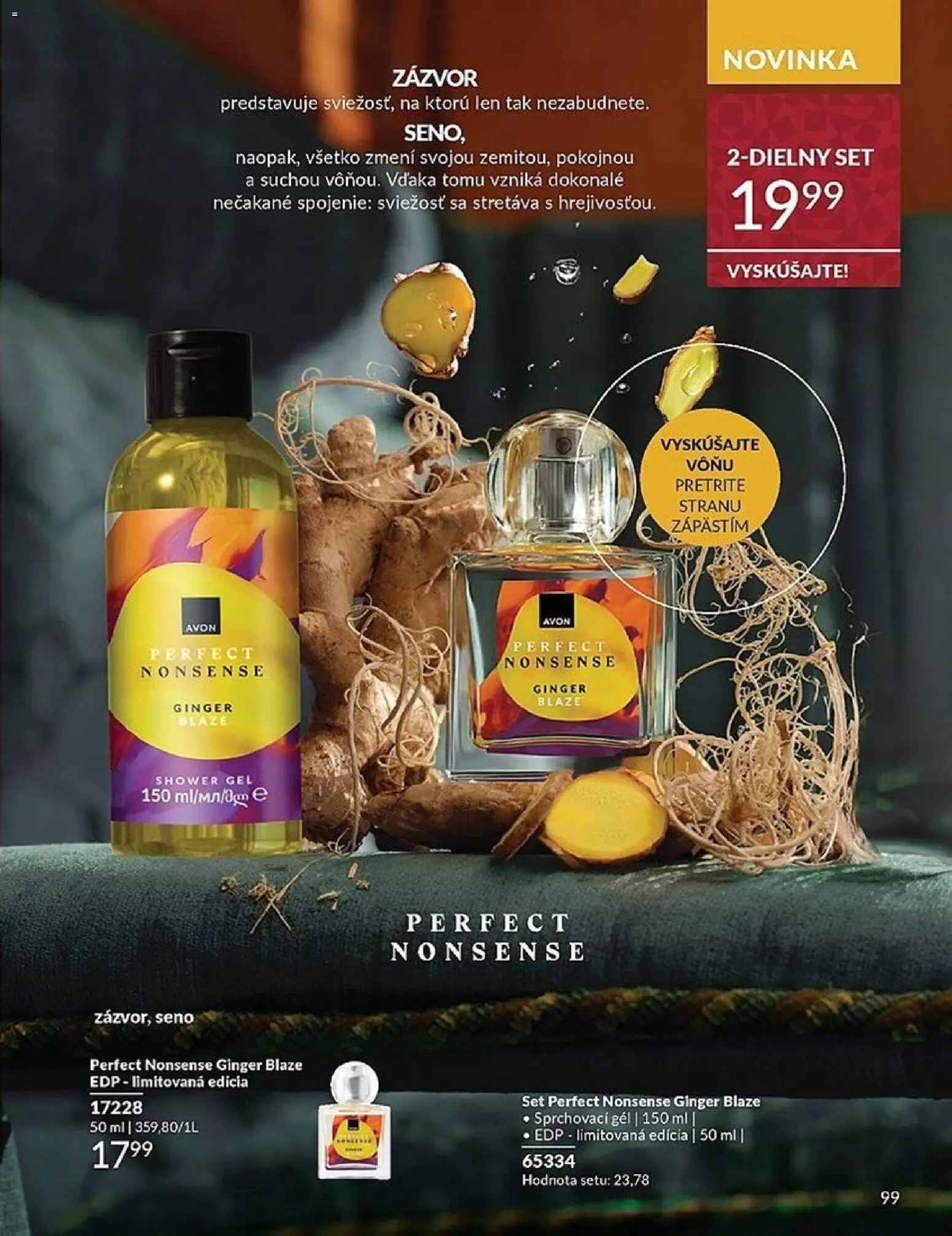 Nové Avon akcie – leták je platný od 01.11.2025 | Strana: 99 | Produkty: Zázvor