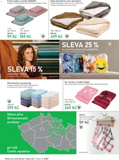 Náhled letáku Vesna leták od 07.01.2026 | Strana: 2 | Produkty: Ručník, Polštářky, Osušky, Deka