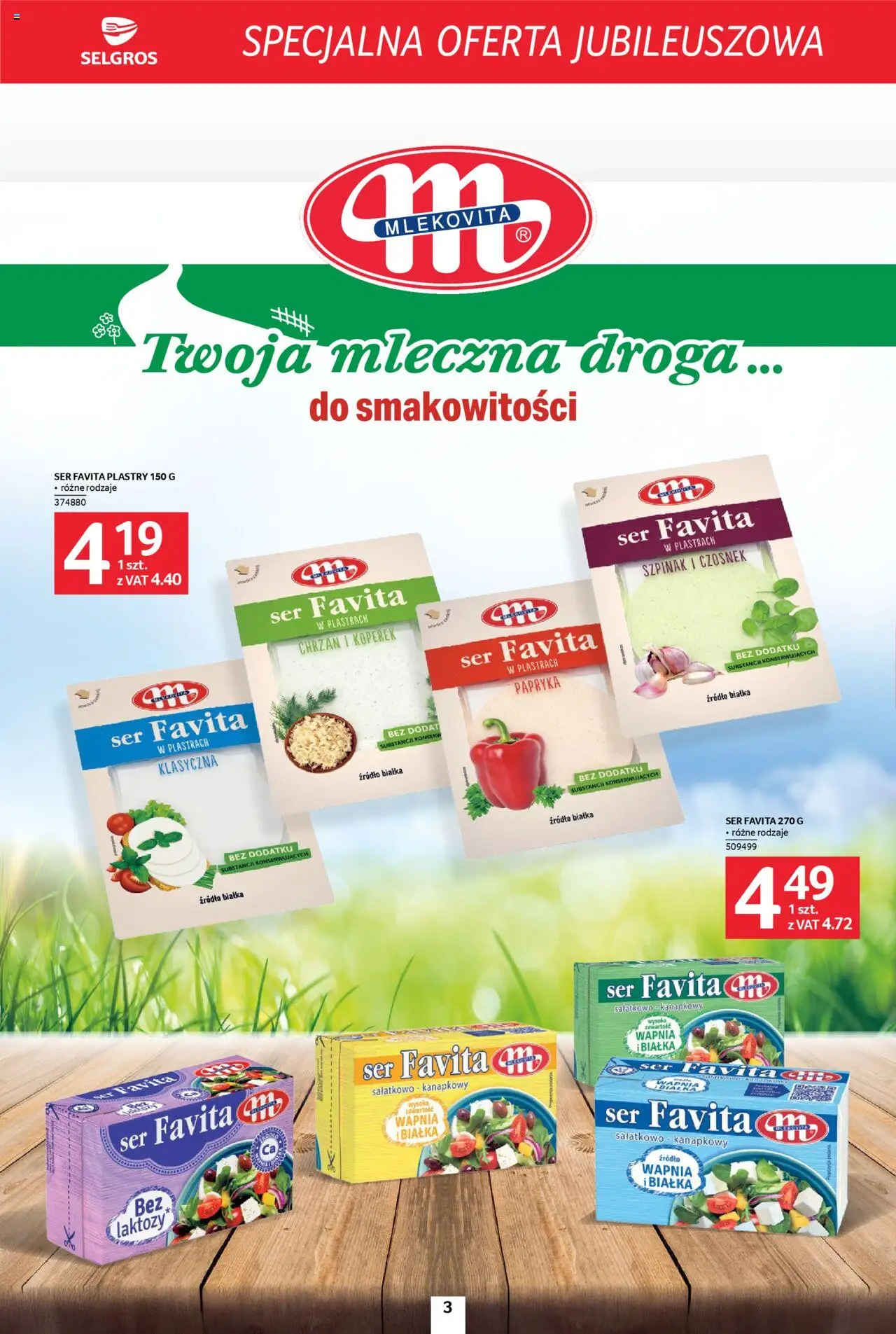 Selgros cash&carry Gazetka - Specjalna oferta jubileuszowa od 09.10.2025 | Strona: 3 | Produkty: Czosnek, Papryka, Chrzan, Ser