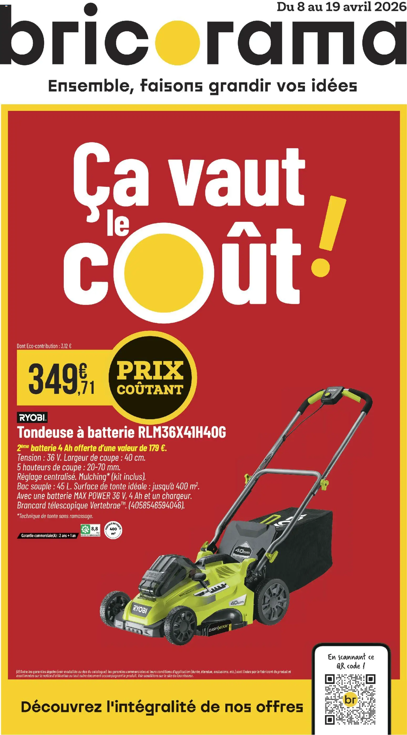 {H1} | Page: 1 | Produits: Tondeuse, Batterie