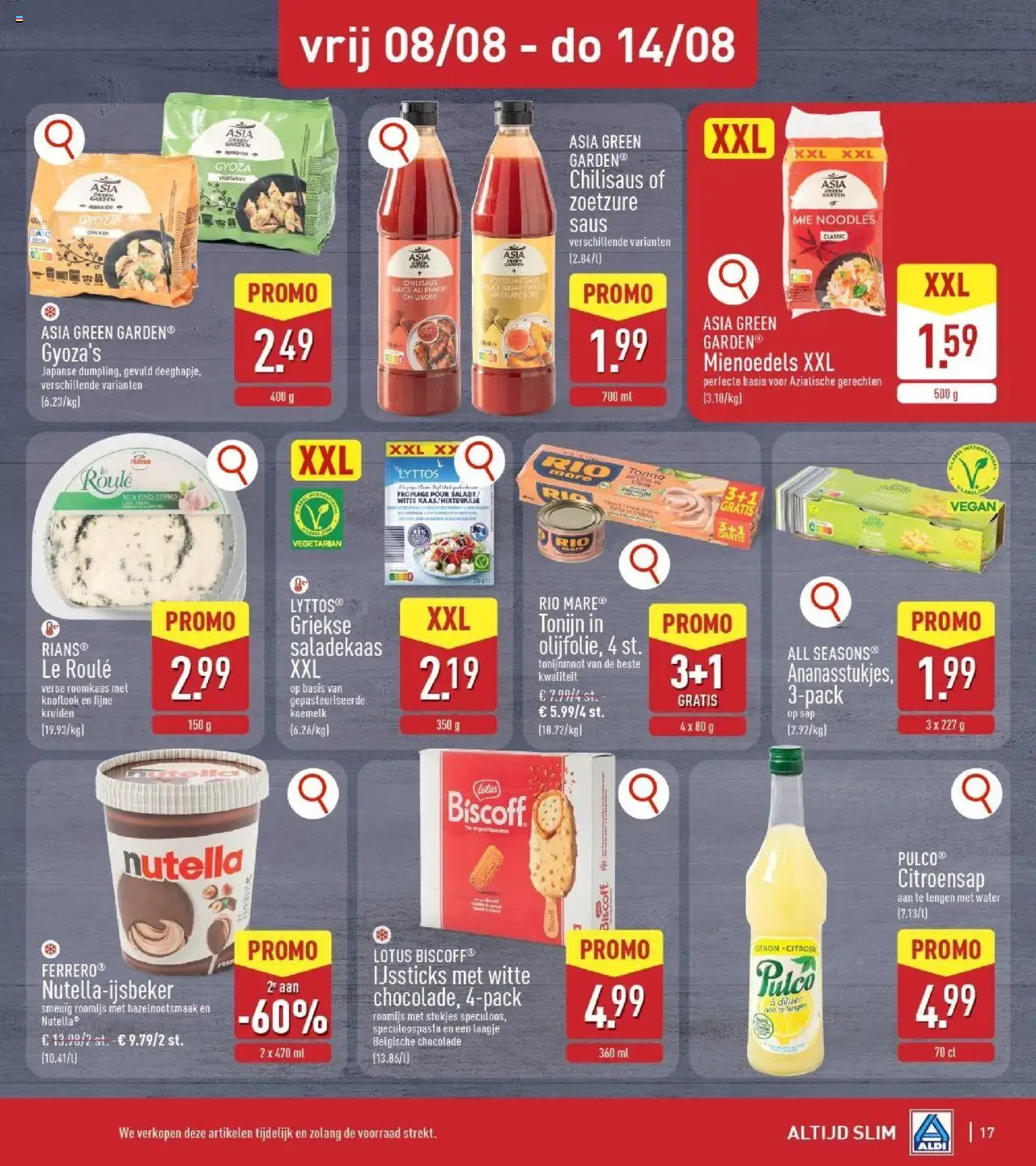  | Pagina: 17 | Producten: Tonijn, Saus, Knoflook, Citroen