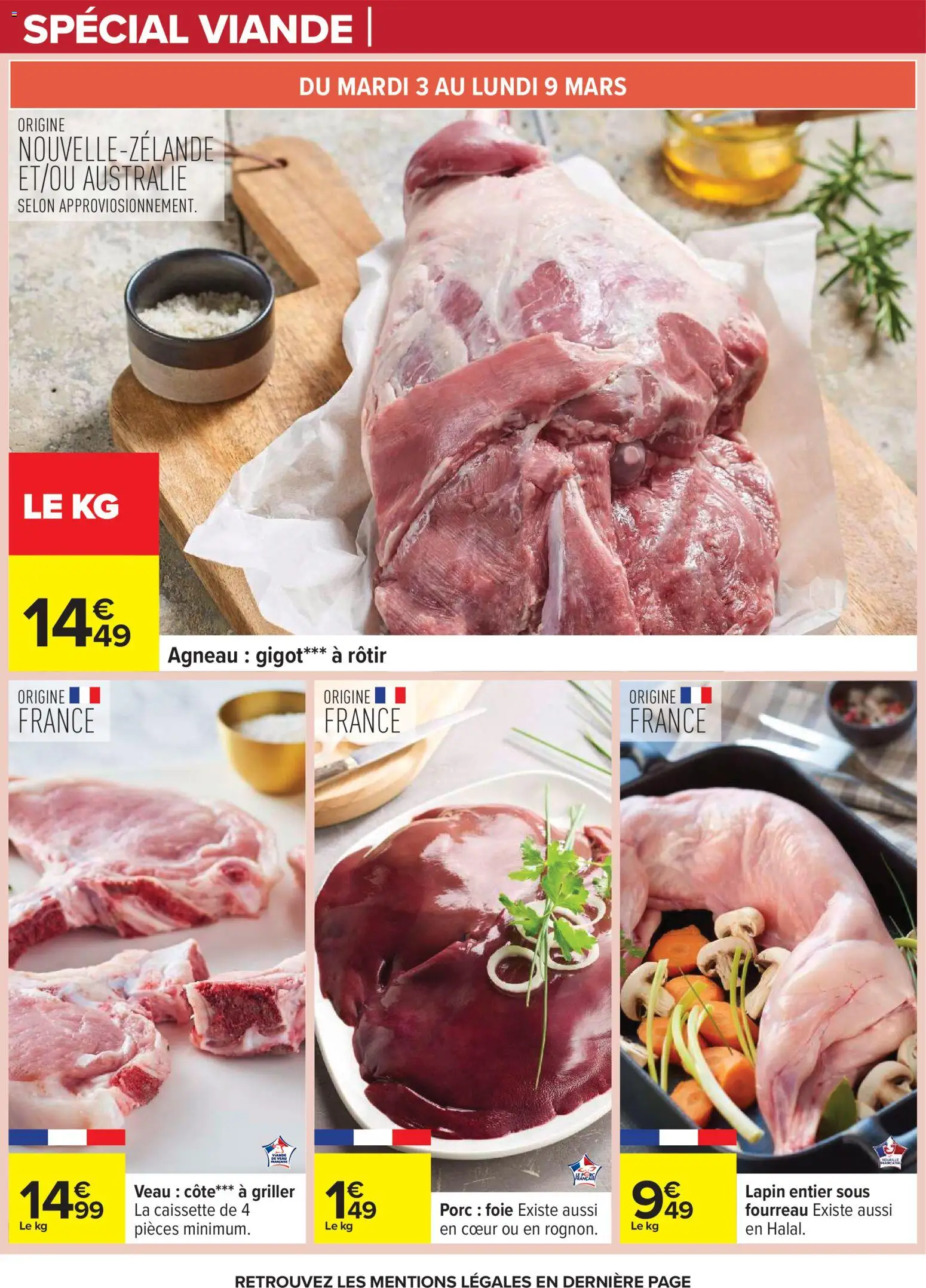 {H1} | Page: 29 | Produits: Agneau gigot, Agneau, Lapin, Viande