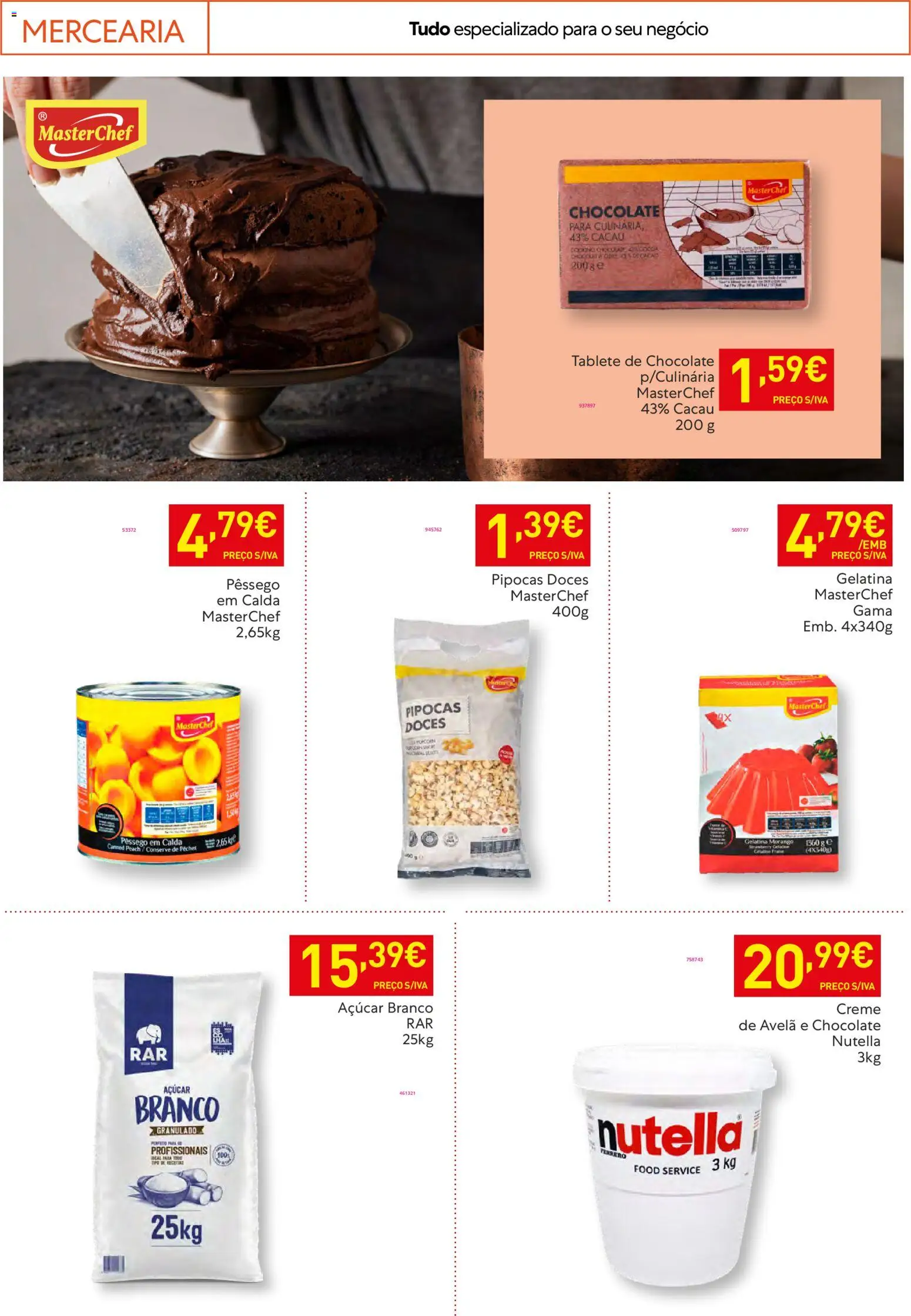 Recheio - Horeca Bons Negócios │ válido de 24.02.2026 | Página: 24 | Produtos: Gelatina, Pipocas, Doces, Creme