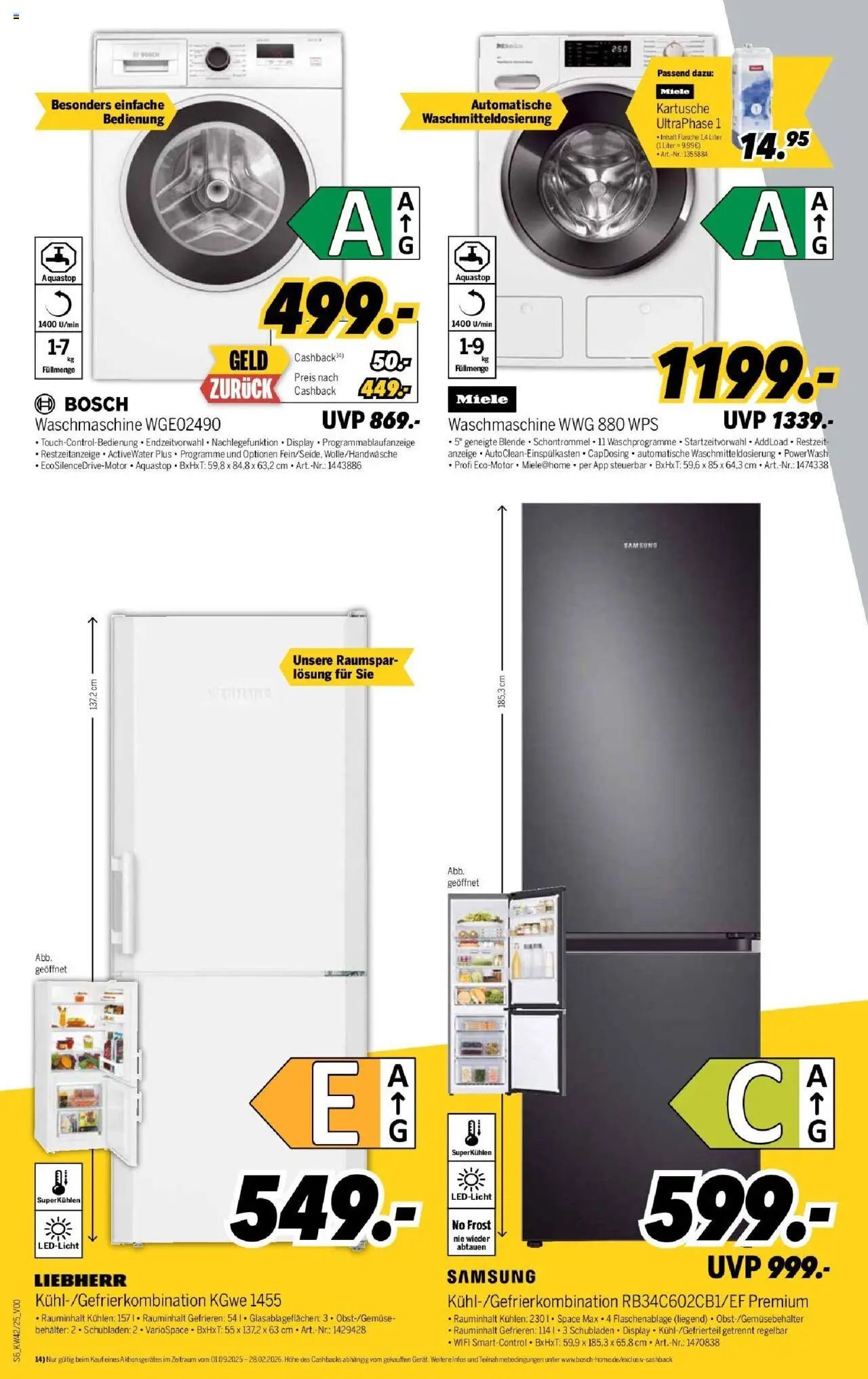 Medimax Prospekt Bautzen – gültig ab 11.10.2025 | Seite: 6 | Produkte: Miele, Bosch, Liebherr, Samsung