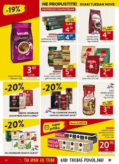 Konzum HR akciós újság - amely érvényes a következő dátumtól: 08.04.2026 | Oldal: 24 | Termékek: Dolce Gusto, Nescafé, Kávé