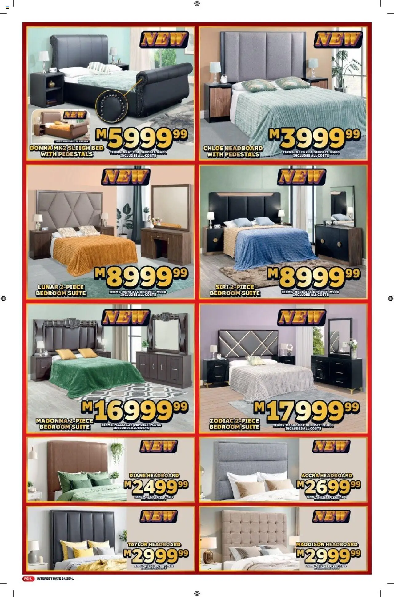 Lewis Stores - Lesotho Brochure │ valid from 11.08.2025 | Page: 4 | Products: Headboard, Bed