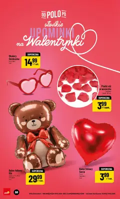 Pogląd oferty "POLOmarket Gazetka - Walentynki" - ważna od 30.01.2026 | Strona: 10 | Produkty: Okulary, Róż, Płatki