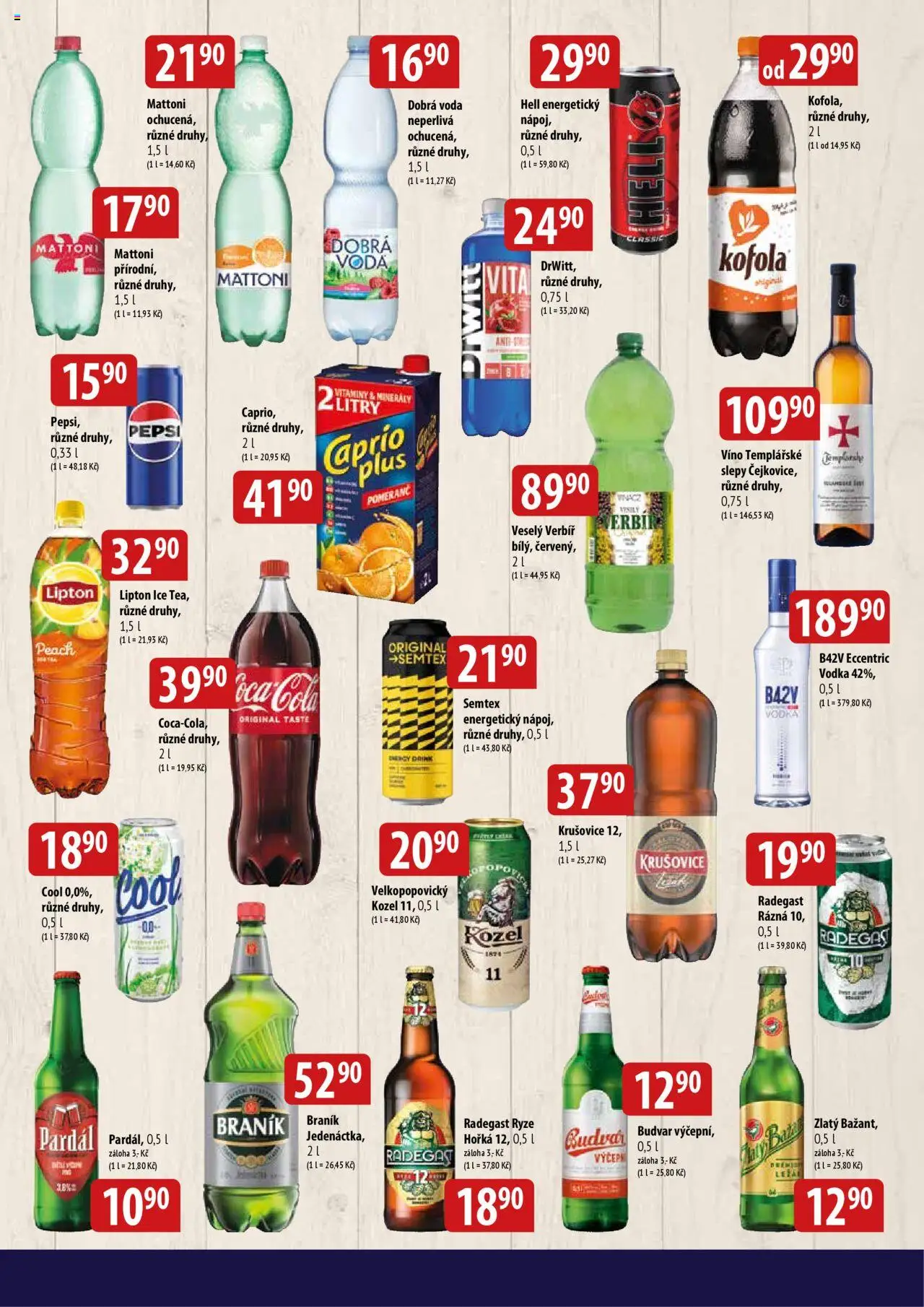 BALA velký leták + od 01.10.2025 | Strana: 5 | Produkty: Voda, Vodka, Minerály, Kozel
