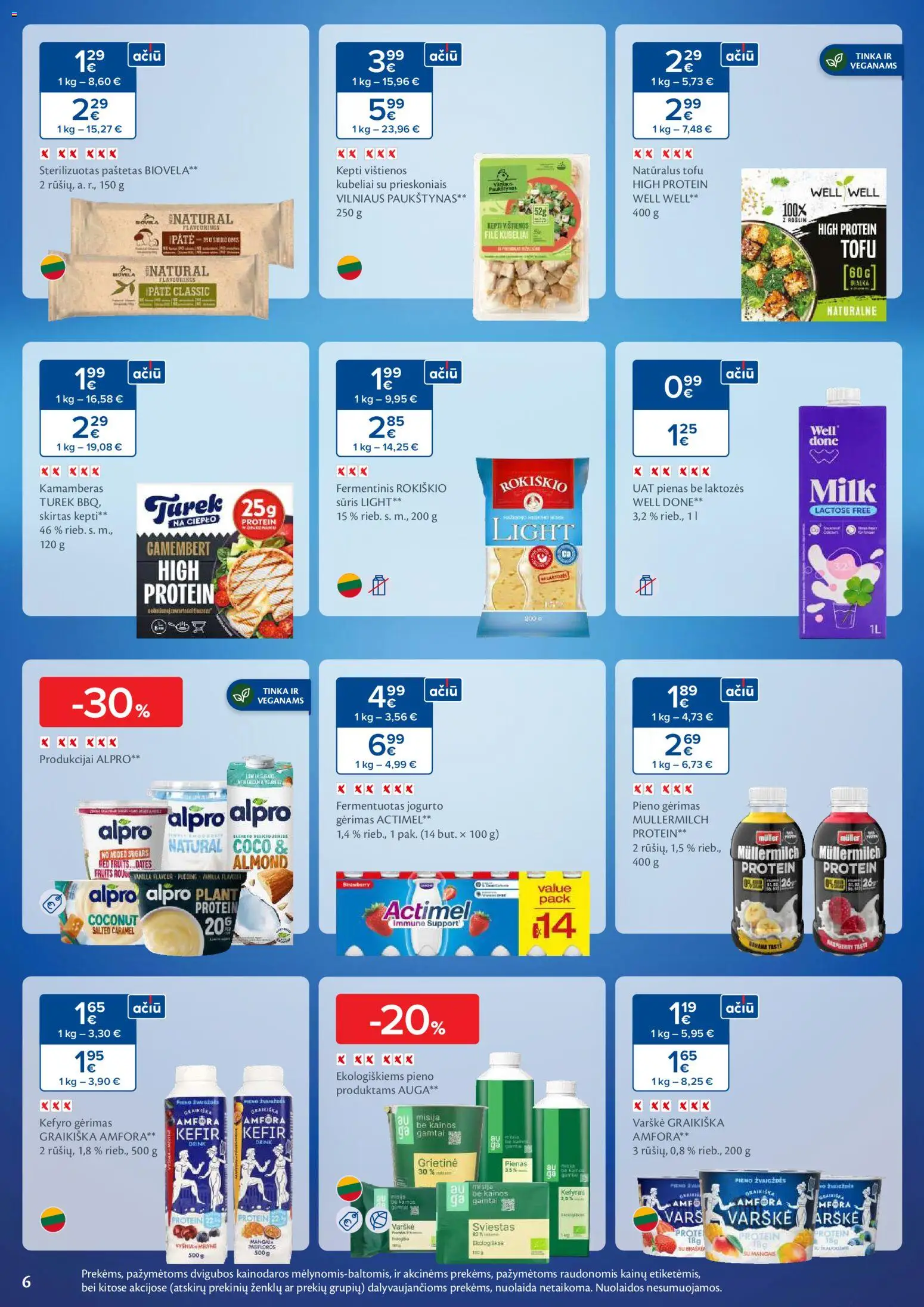 MAXIMA akcijos nuo 06.01.2026 | Puslapis: 6 | Prekių: Vištienos, Pienas, Varškė, Grietinė