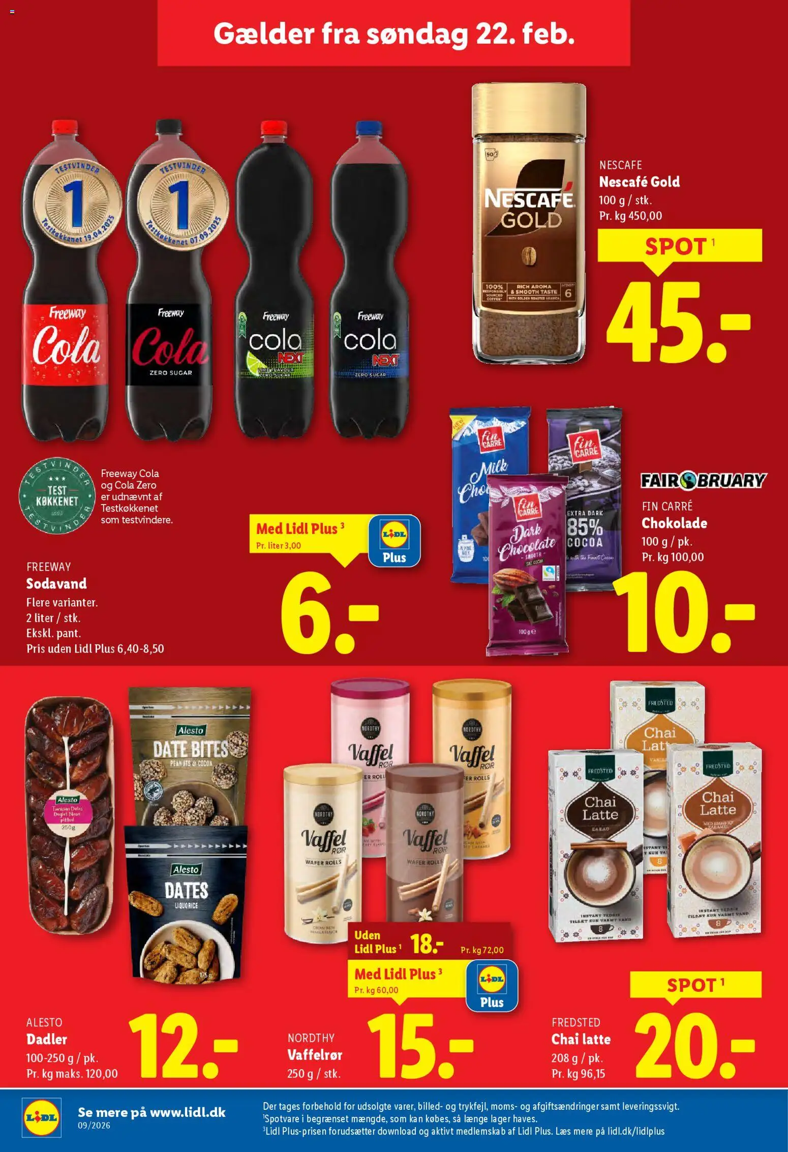 Lidl tilbudsavis – gyldig fra 22.02.2026 | Side: 7 | Produkter: Peanuts, Cola, Dadler, Søm