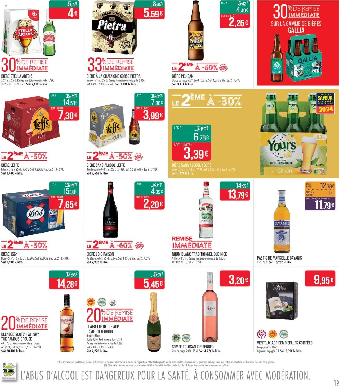  | Page: 19 | Produits: Alcool, Pastis, Citron, Rhum blanc traditionnel