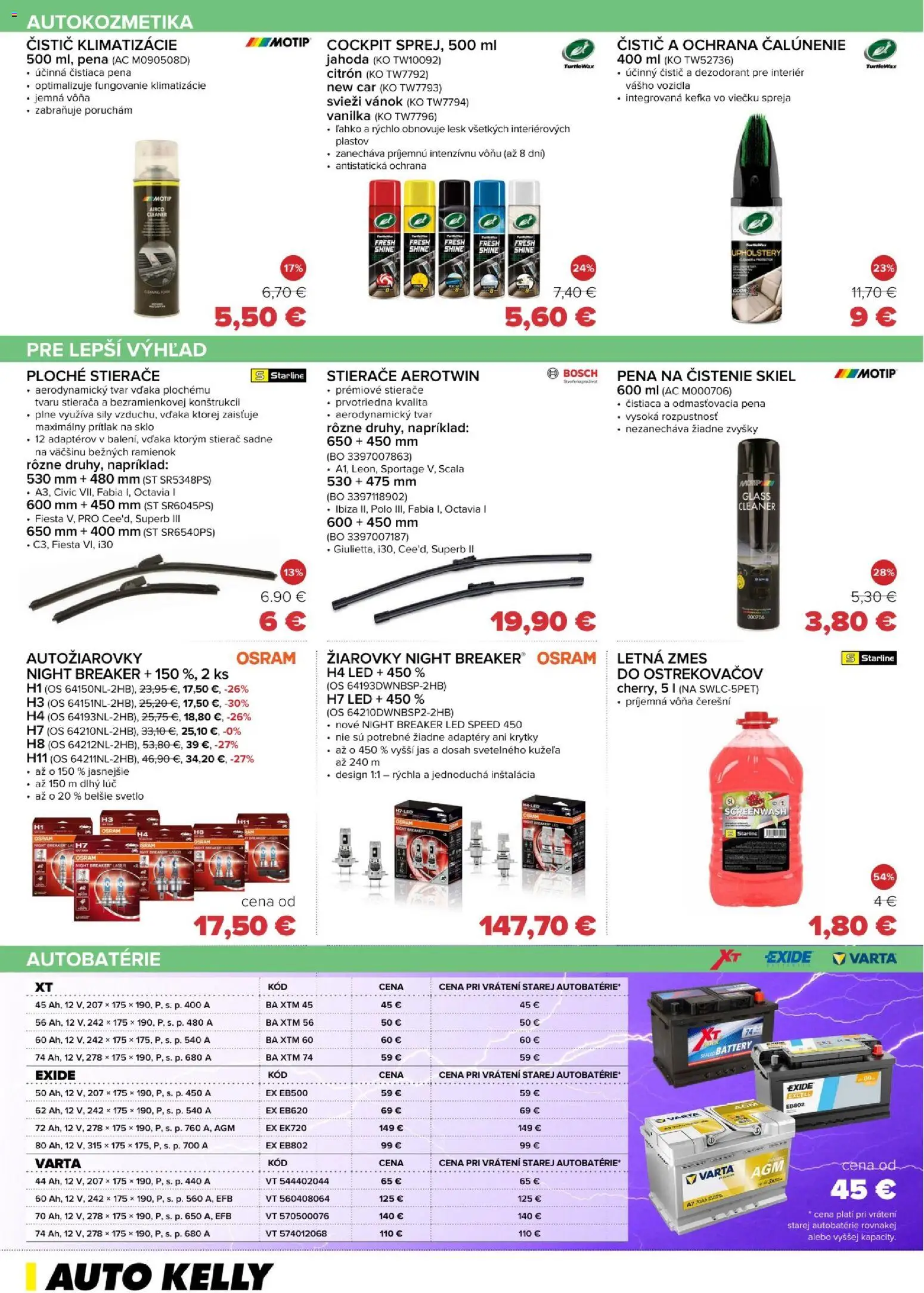 Nové Auto Kelly akcie – leták je platný od 28.04.2026 | Strana: 6 | Produkty: Žiarovky, Laser, Svetlo, Bosch