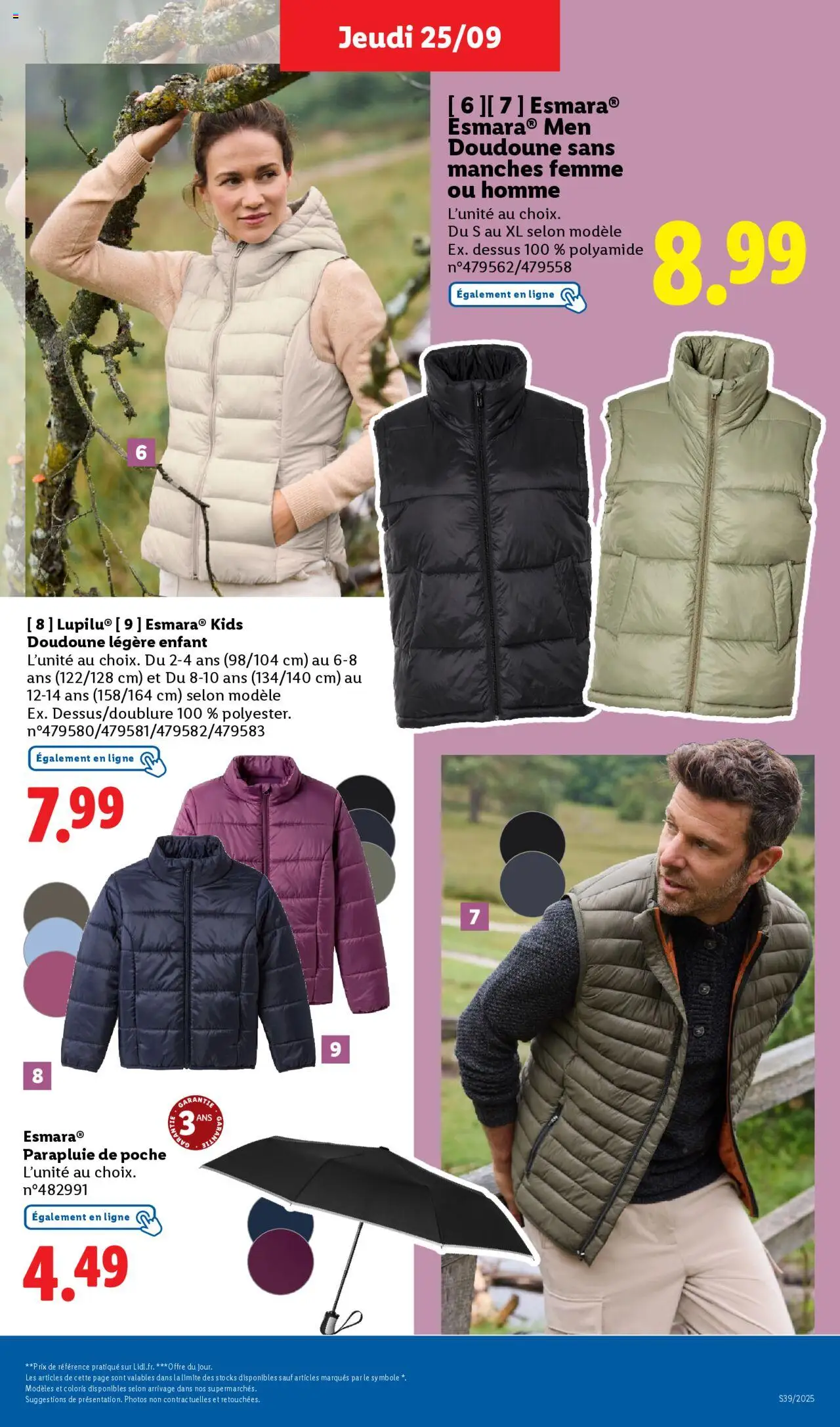  | Page: 21 | Produits: Doudoune, Parapluie