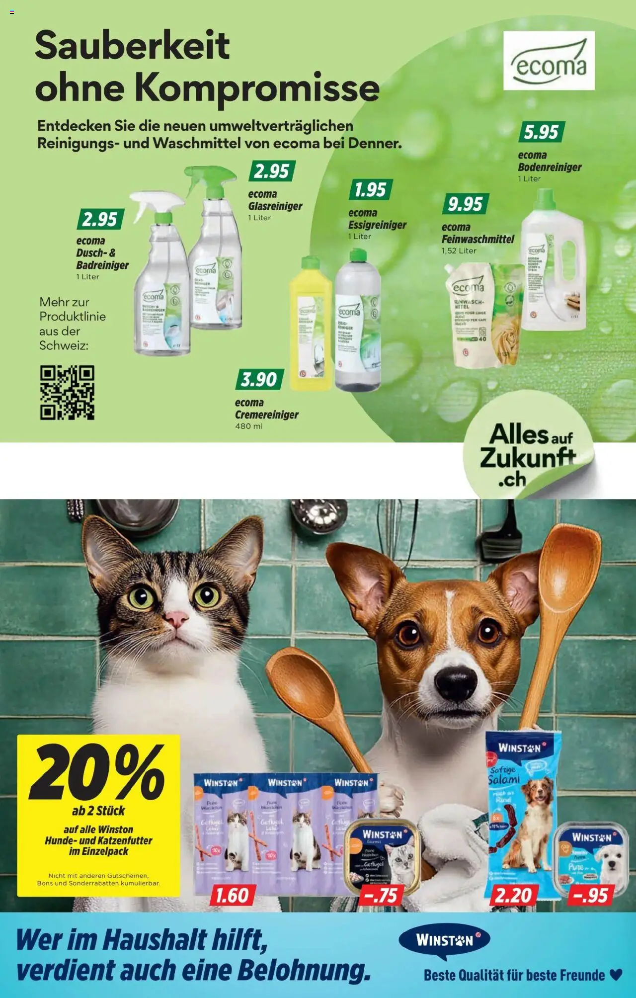 Denner Aktionen ab 05.08.2025 | Seite: 22 | Produkte: Waschmittel, Salami