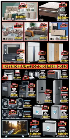 Lewis Stores specials catalogue – valid from 01.12.2025 | Page: 2 | Products: Stove, Bed, Fridge, Microwave