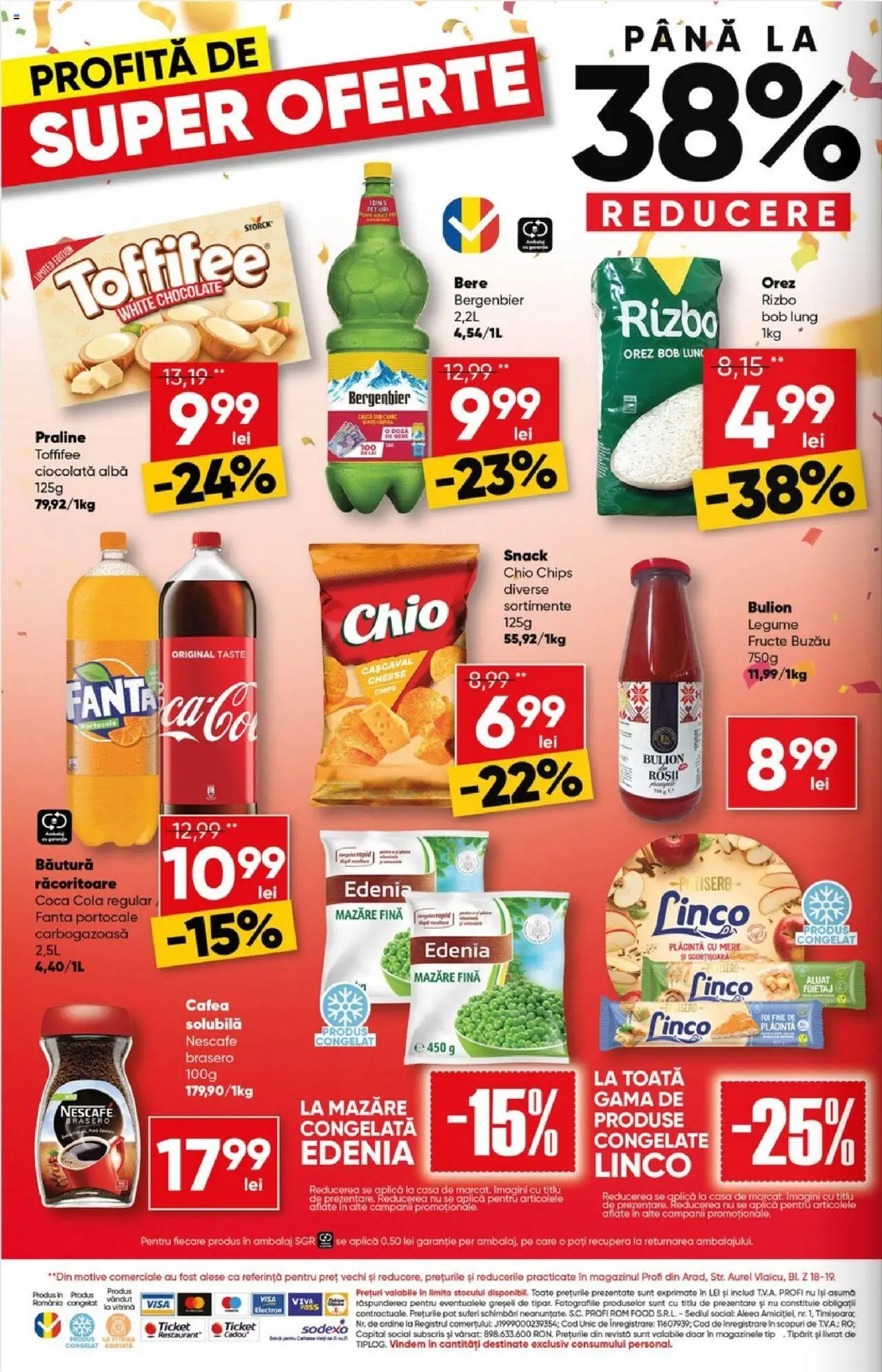 Noul catalog Profi – valabil de la 15.10.2025 | Pagină: 16 | Produse: Plăcintă, Cafea, Orez, Plastik Kulübe