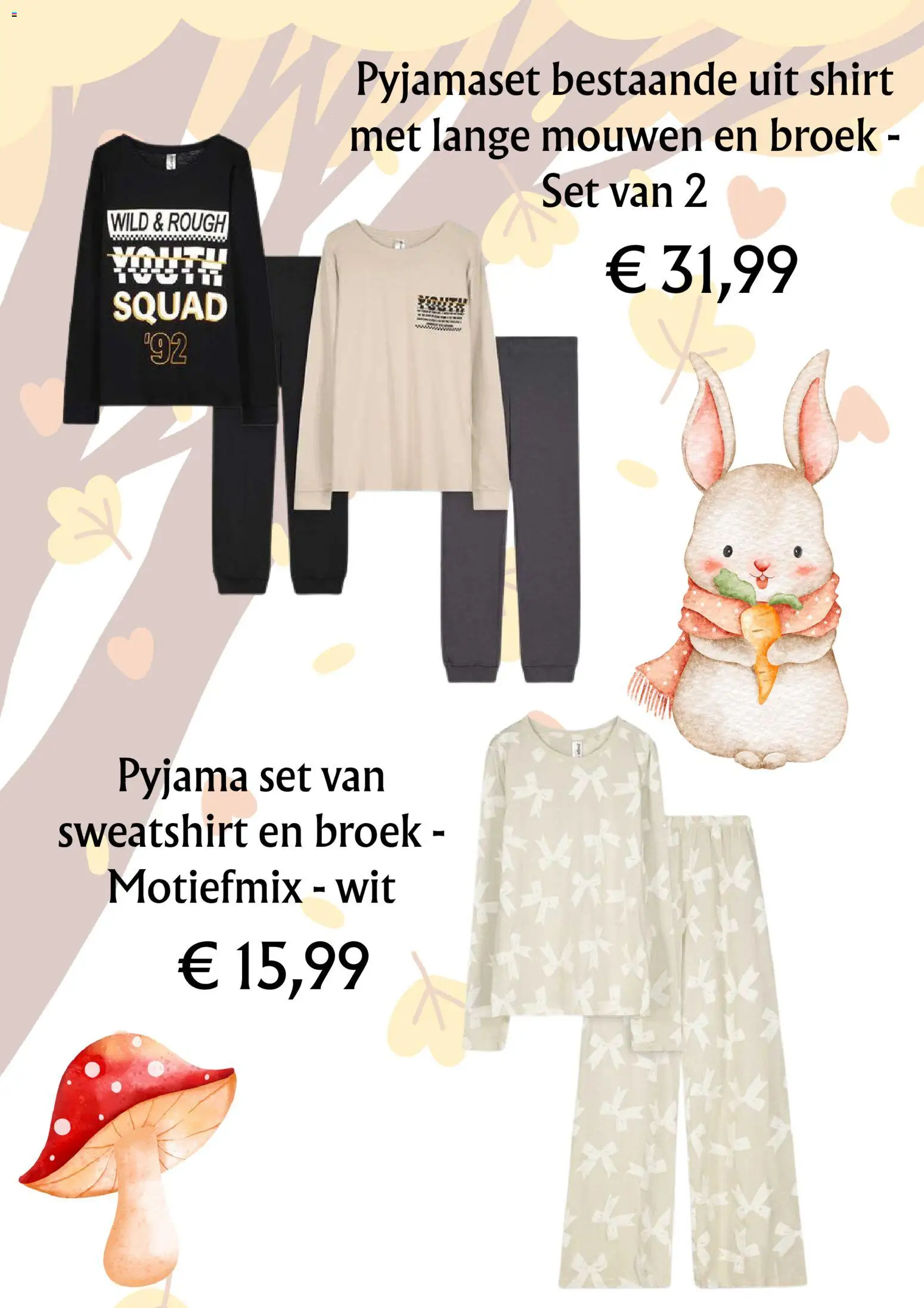 {H1} | Pagina: 8 | Producten: Sweatshirt, Shirt, Broek, Pyjama