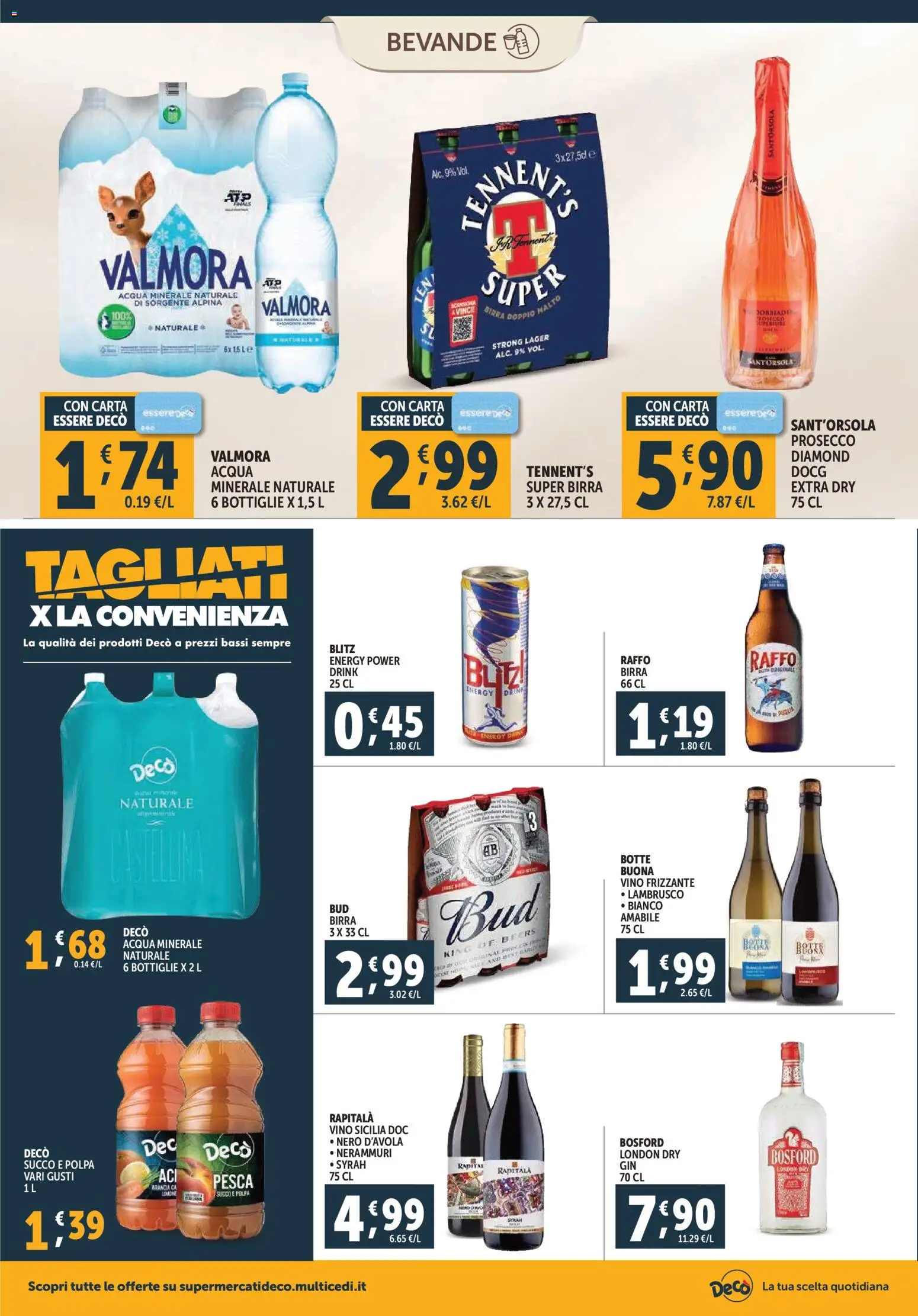 Volantino Decò del 07.11.2025 | Pagina: 14 | Prodotti: Birra, Acqua, Pesca, Acqua minerale