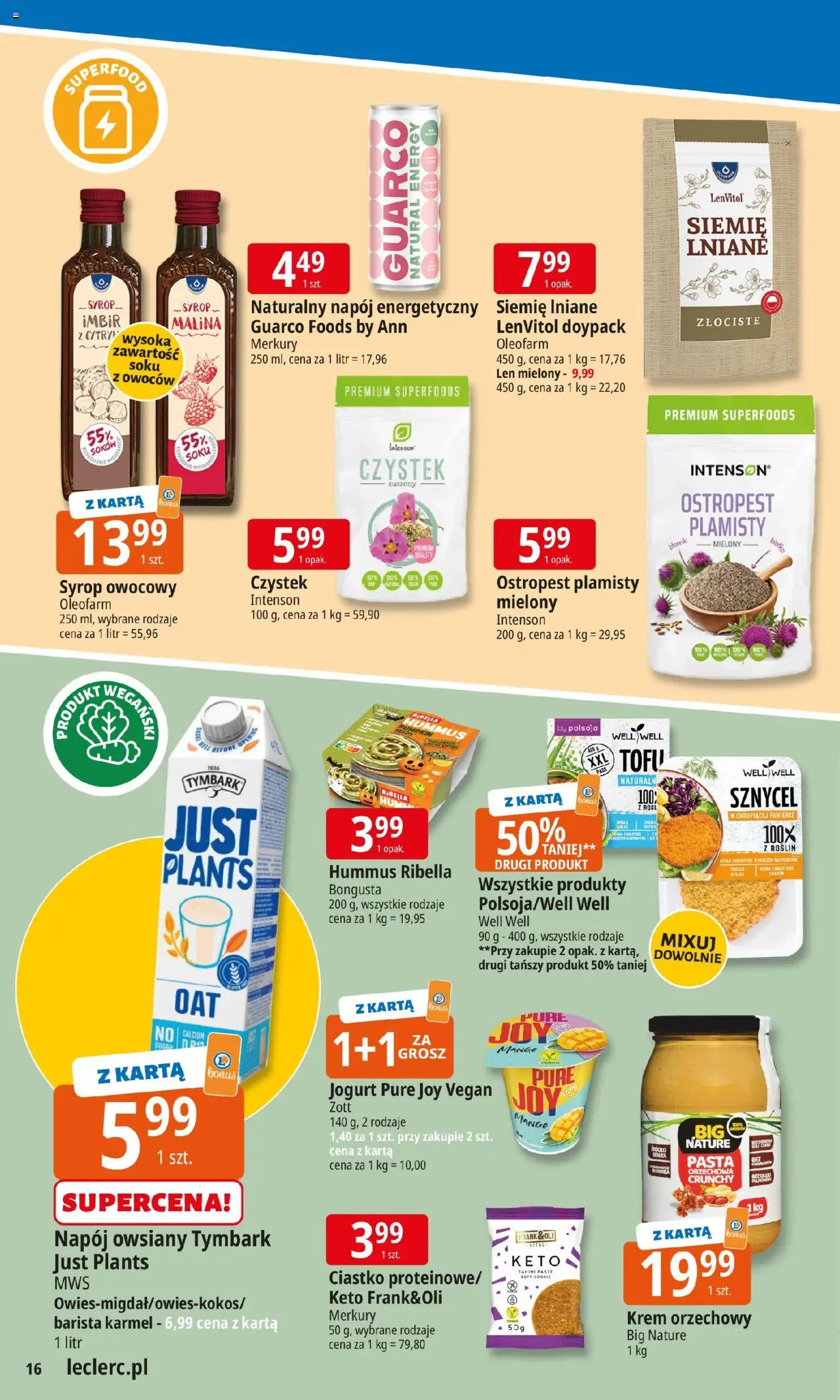 E.Leclerc Gazetka - Elbląg od 20.10.2025 | Strona: 16 | Produkty: Mango, Jogurt pure, Hummus, Krem