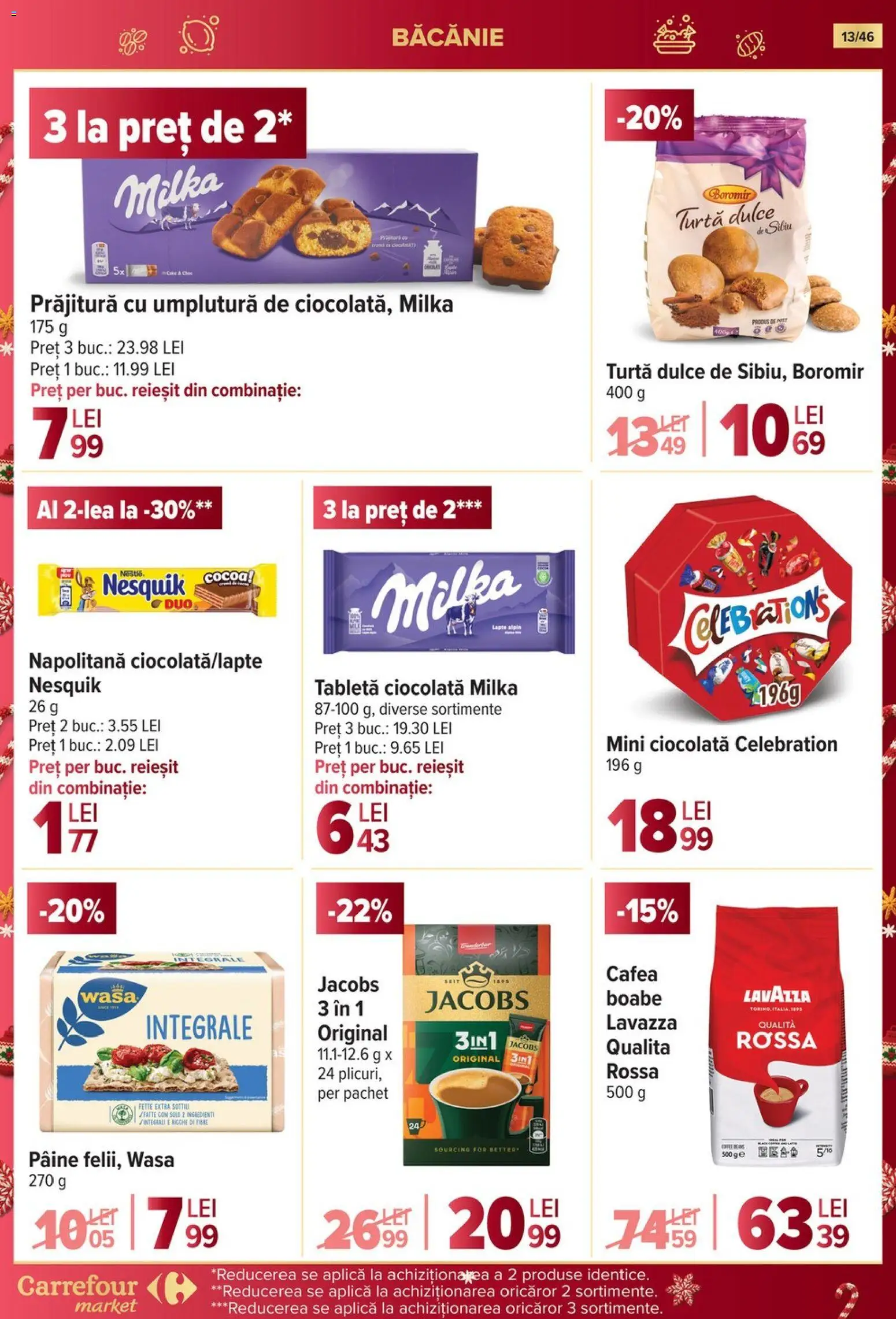 Noul catalog Carrefour – valabil de la 19.11.2025 | Pagină: 13 | Produse: Tabletă, Pâine, Cafea, Ciocolată